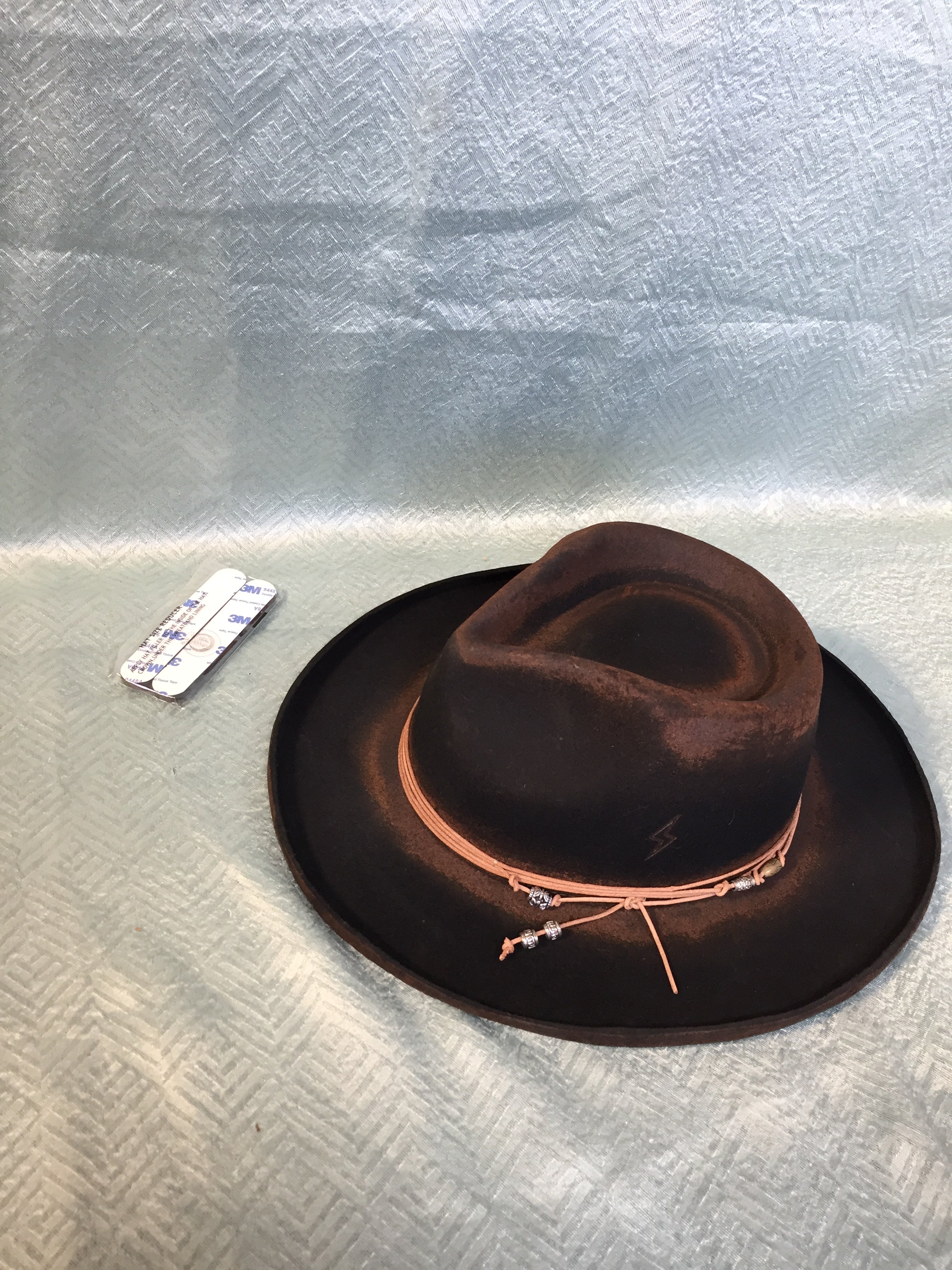 Vintage Distressed Fedora Hat for Men & Women in Burnt Tan