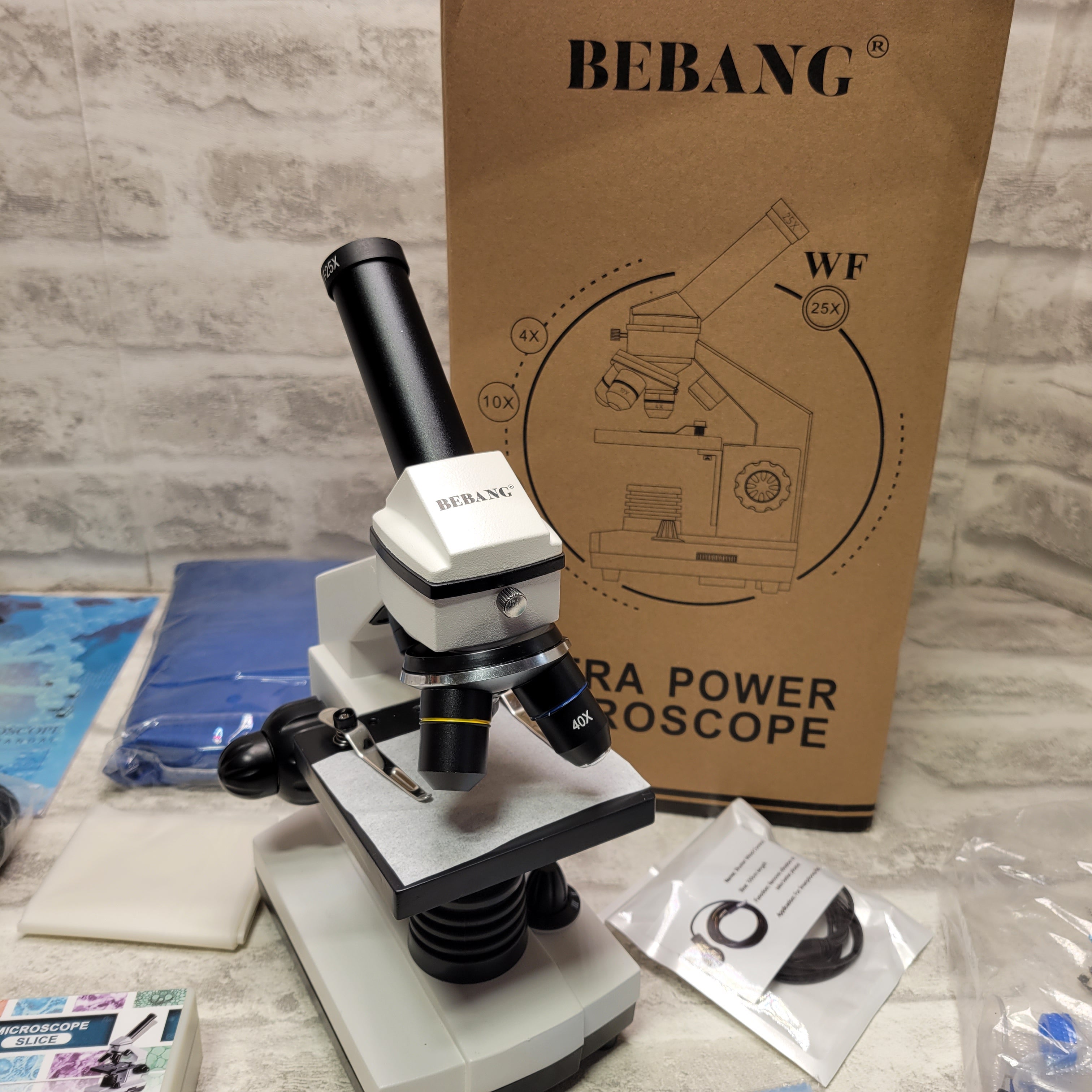 Bebang Ultra Power Microscope 100X-2000X With Accessories (7671934681326)