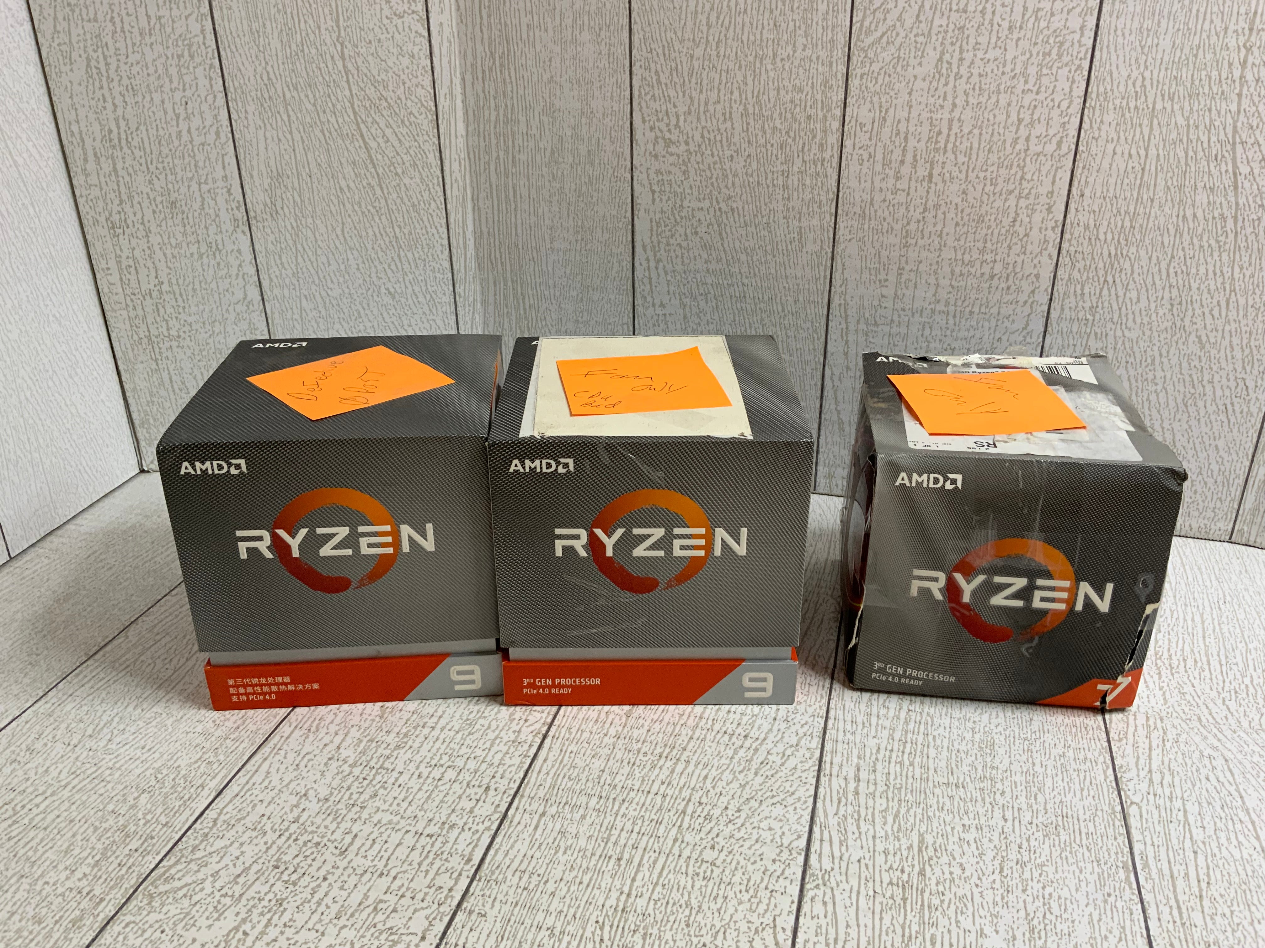 2 AMD Ryzen 9 3900X & 1 AMD Ryzen 7 3700X **FOR PARTS/NOT WORKING** (8016892264686)