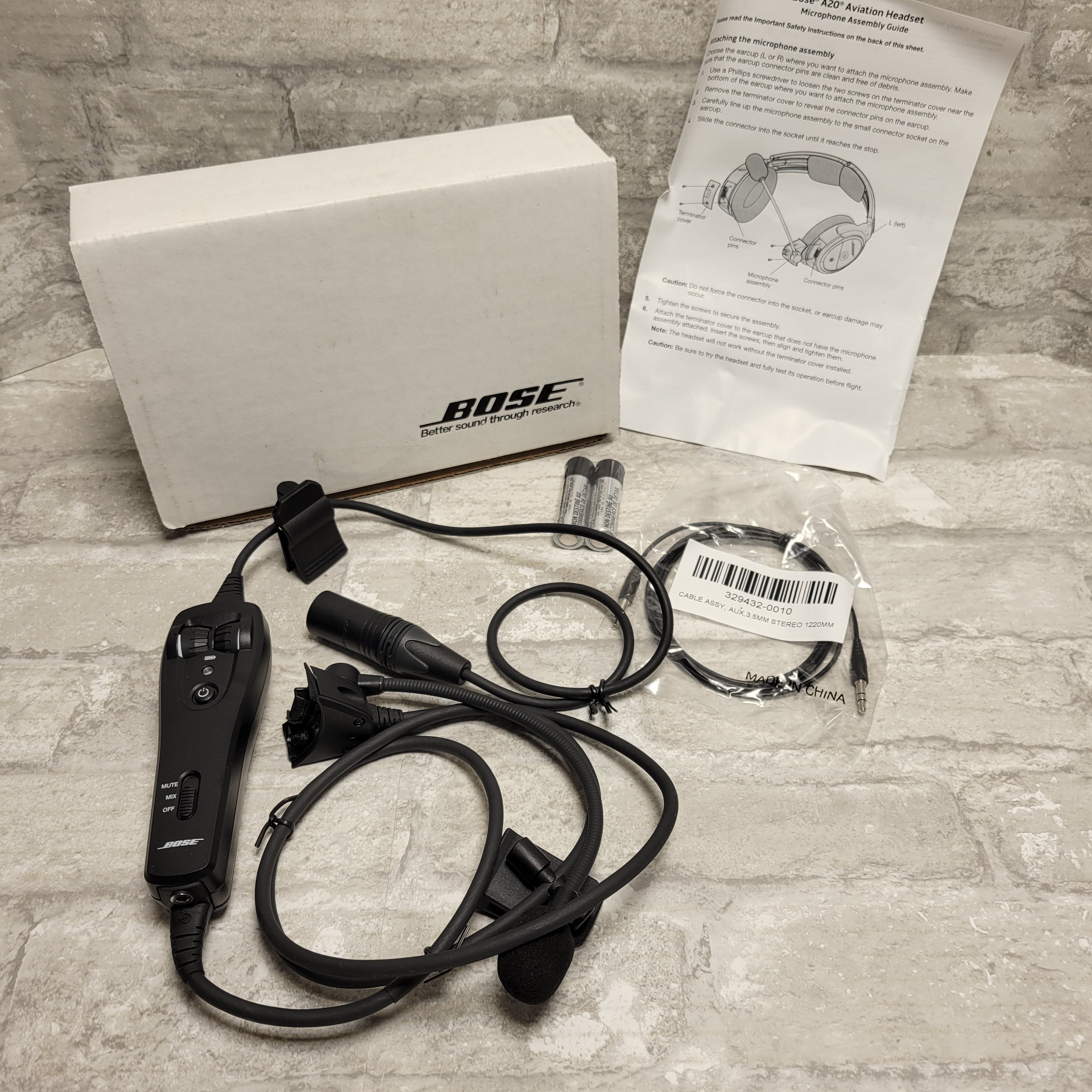 Bose A20 Cable Assembly Straight Cord, XLR Connector