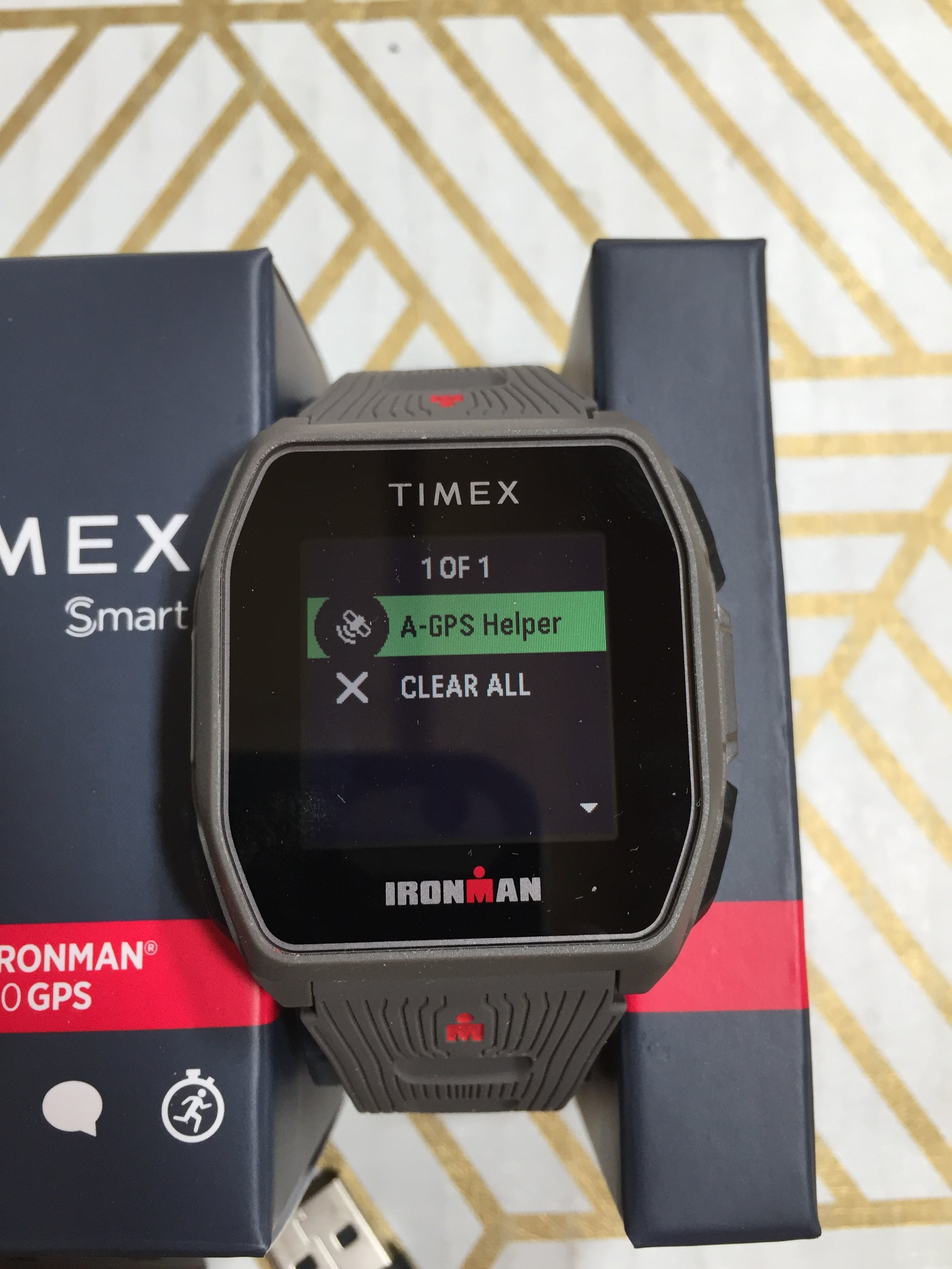 TIMEX IRONMAN R300 GPS Smartwatch with Heart Rate 41mm – Gray- Silicone Strap (7929777422574)