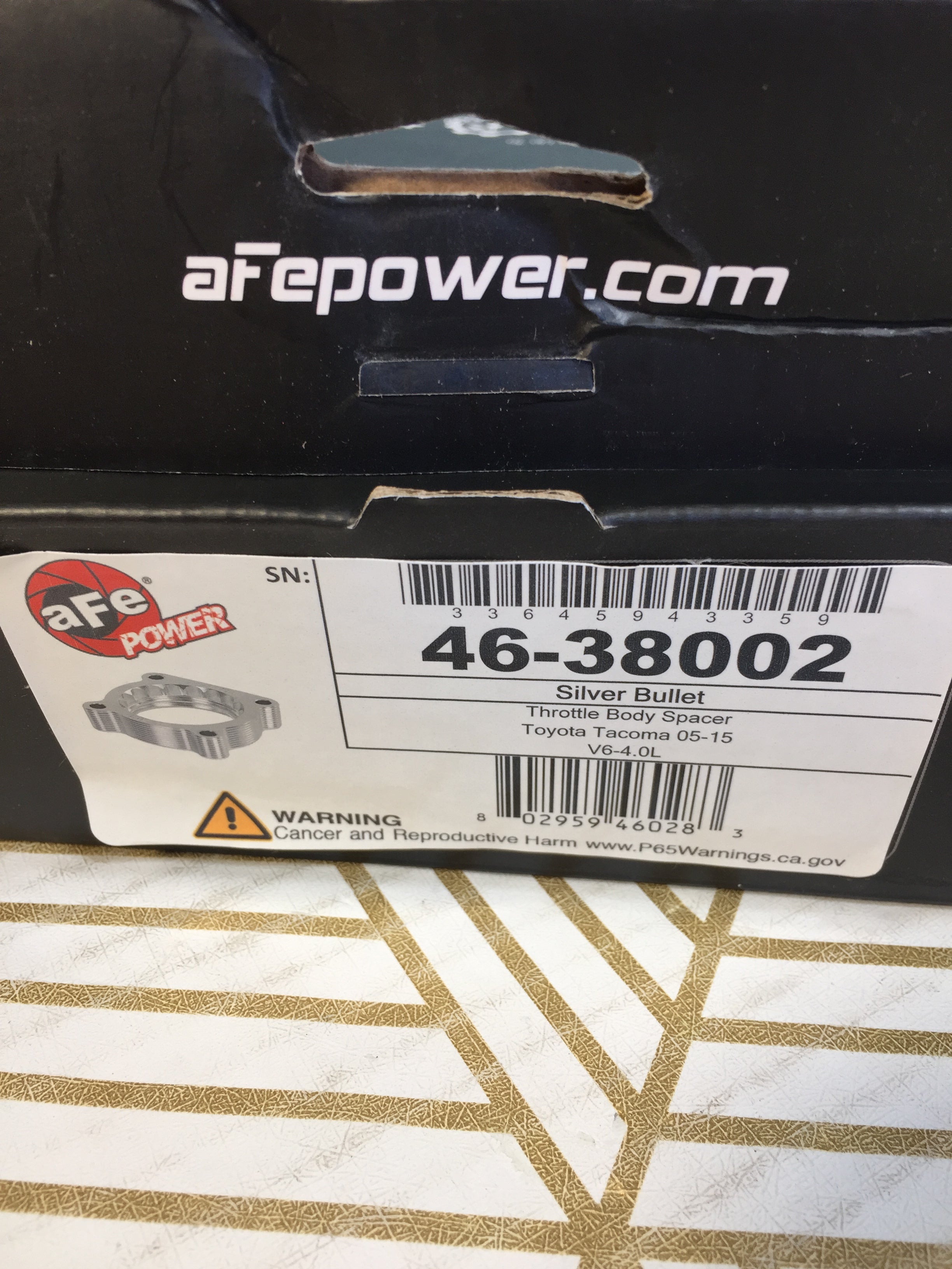 aFe Power Silver Bullet 46-38002 Toyota Throttle Body Spacer (7931521302766)