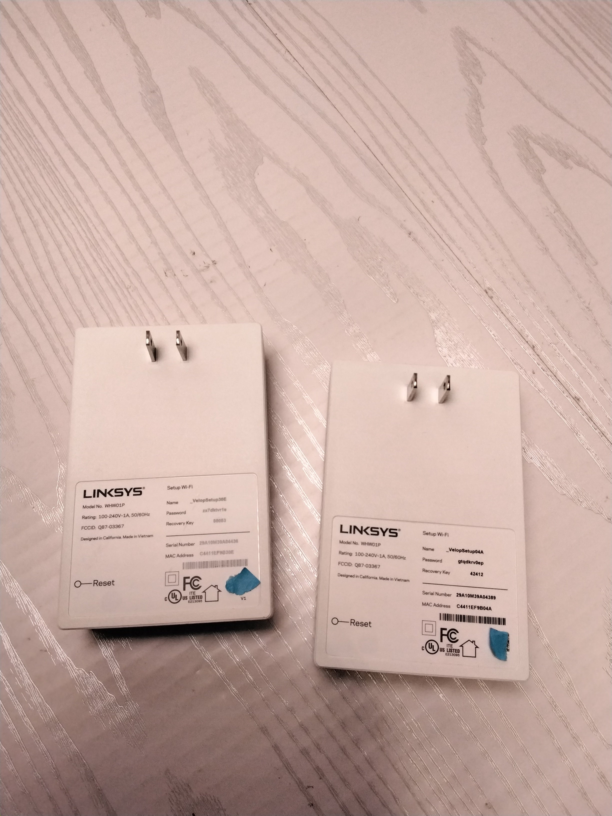 2- Linksys Velop Plug-In Wi-Fi Mesh Extender - WHW01P (7735153819886)