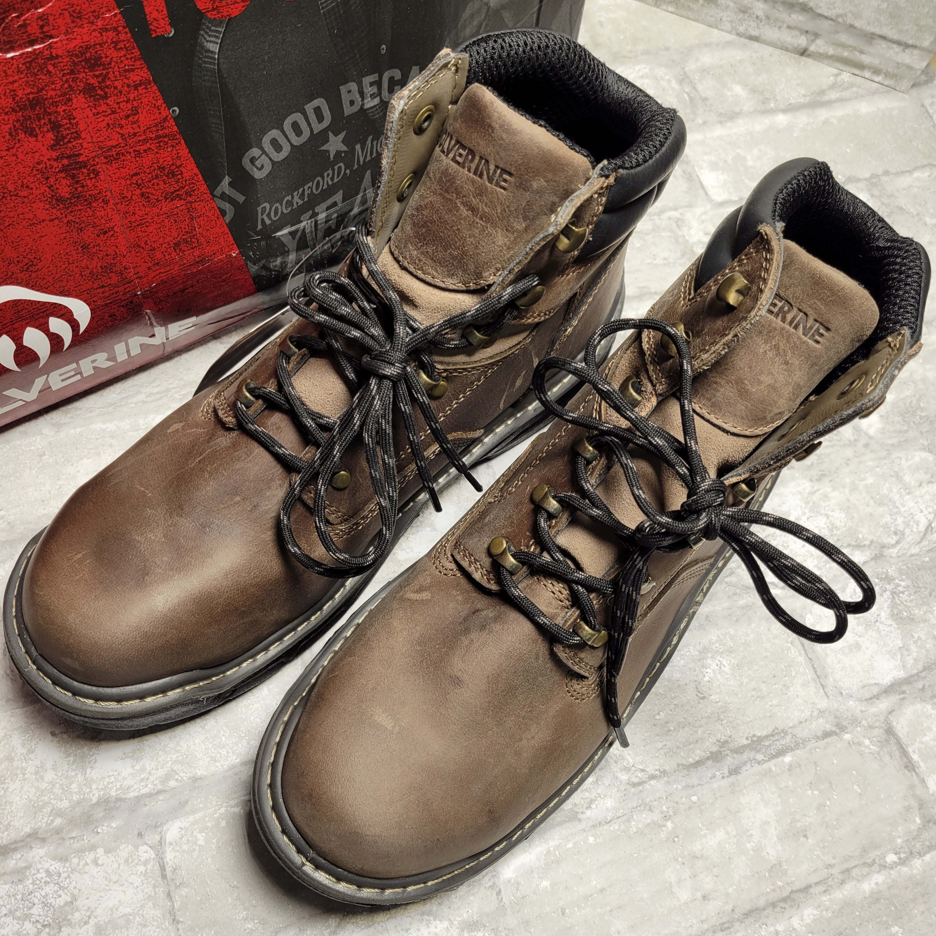 WOLVERINE Men's Raider DuraShocks 6 Inch Composite Toe Construction Boot, 10EW (8037902942446)