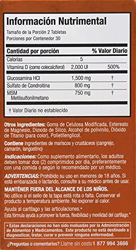 XRAY Triple Action Joint Health Supplement with Vitamin D, White, 60 Count (7567424651502)