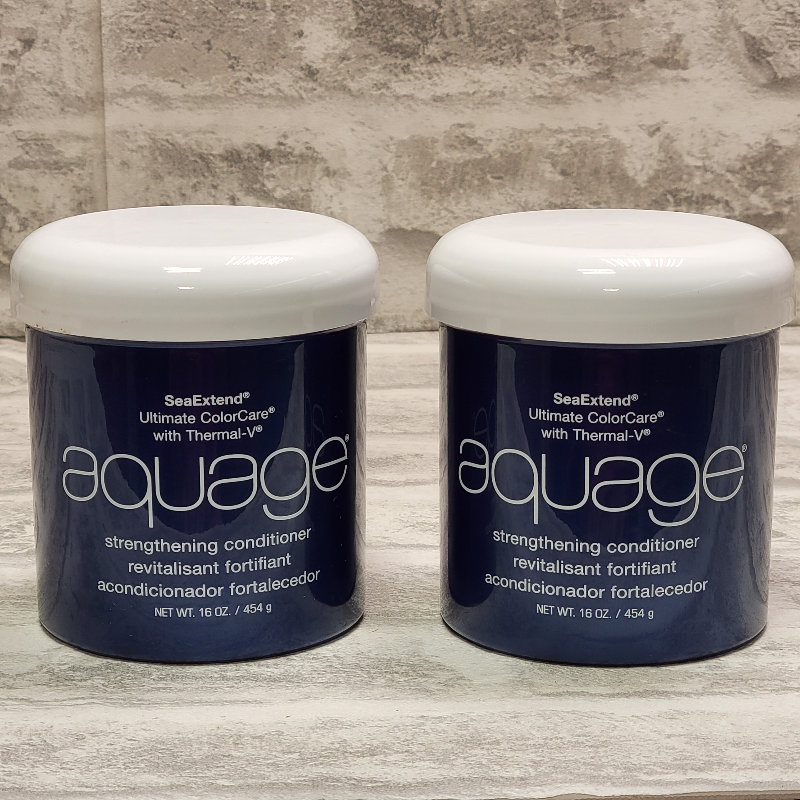 (Lot of 2) AQUAGE SeaExtend Strengthening Conditioner, 16oz each (7733975744750)