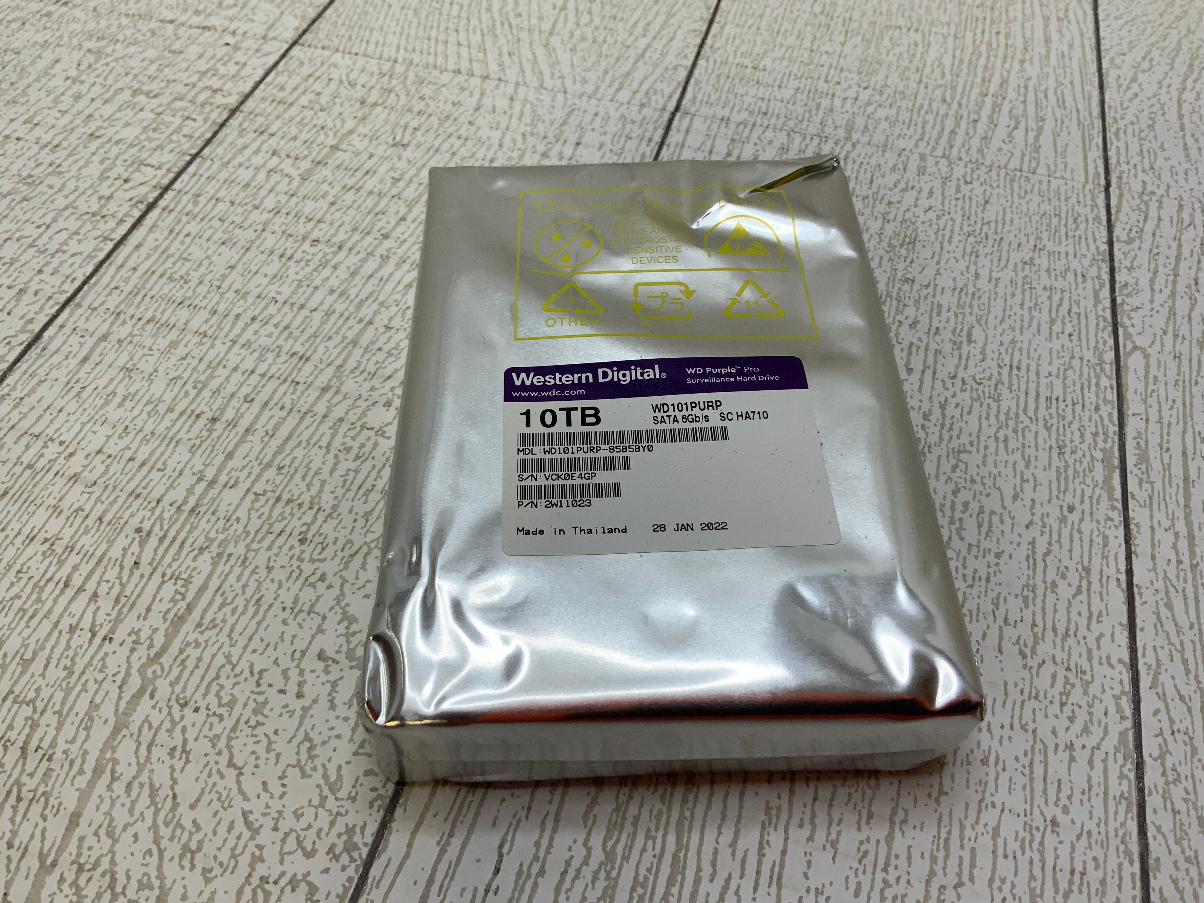 Western Digital 10TB WD Purple Surveillance Internal Hard Drive HDD (7942571163886)