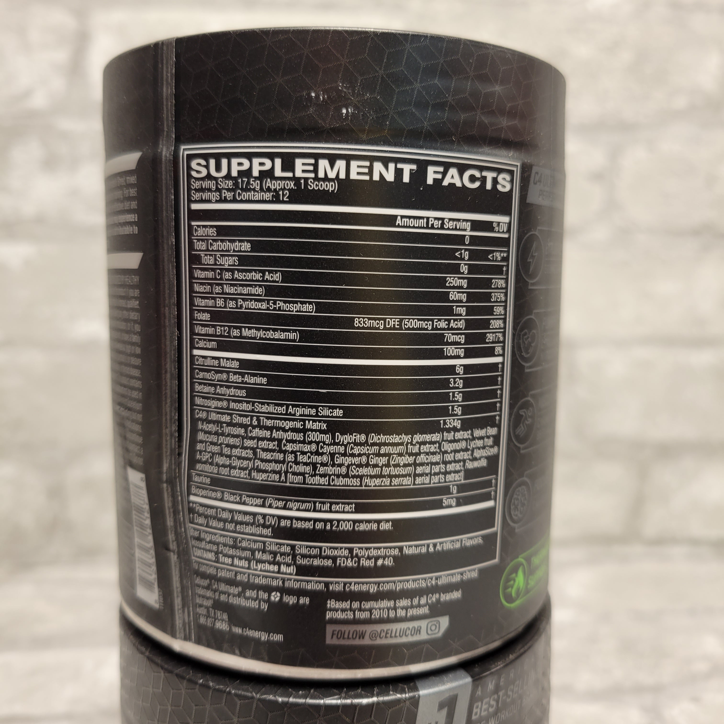 (2) C4 Ultimate Shred Pre Workout Powder Strawberry Watermelon Exp. 02