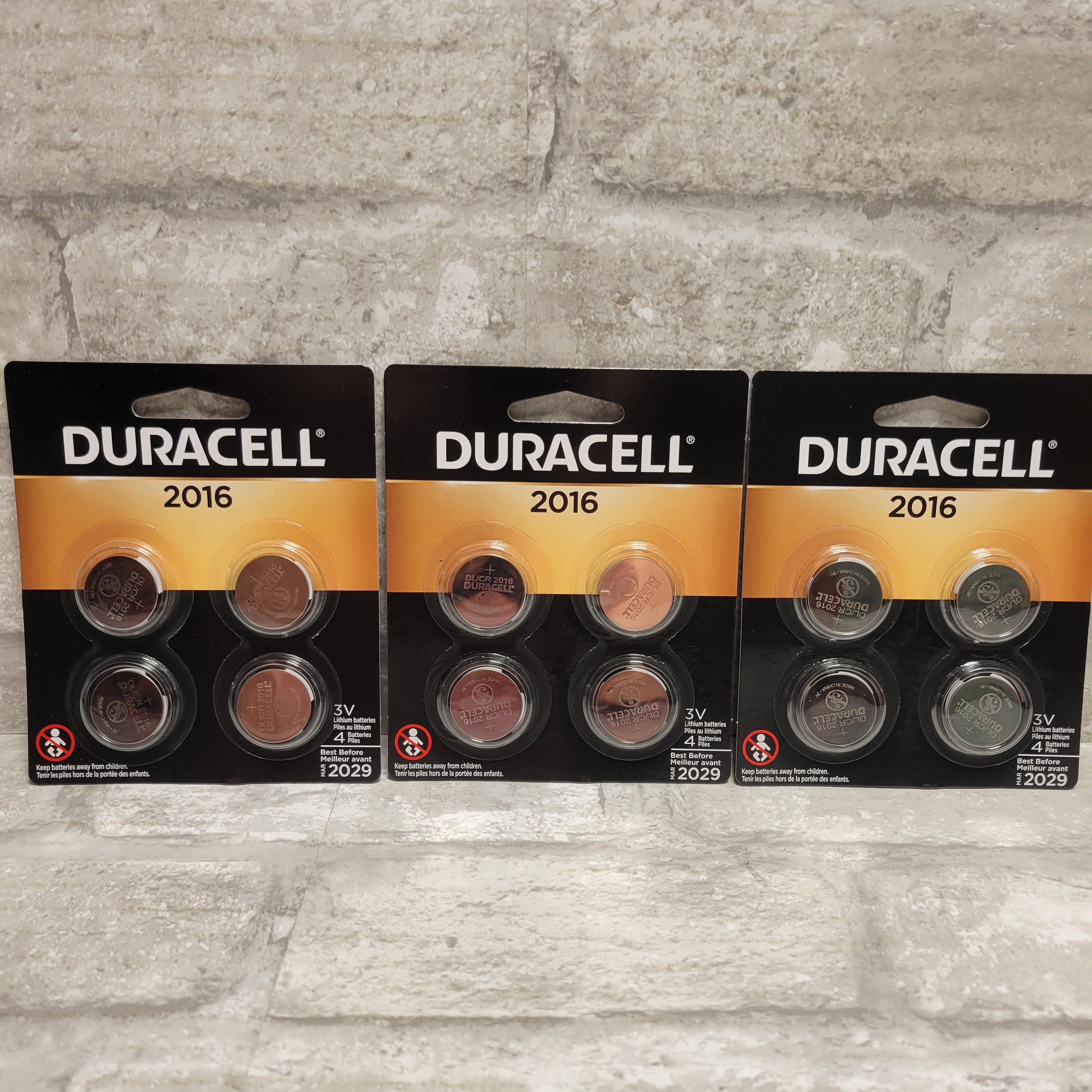 Duracell CR2016 3V Lithium Coin Cell Battery, 12 Count (8117136589038)