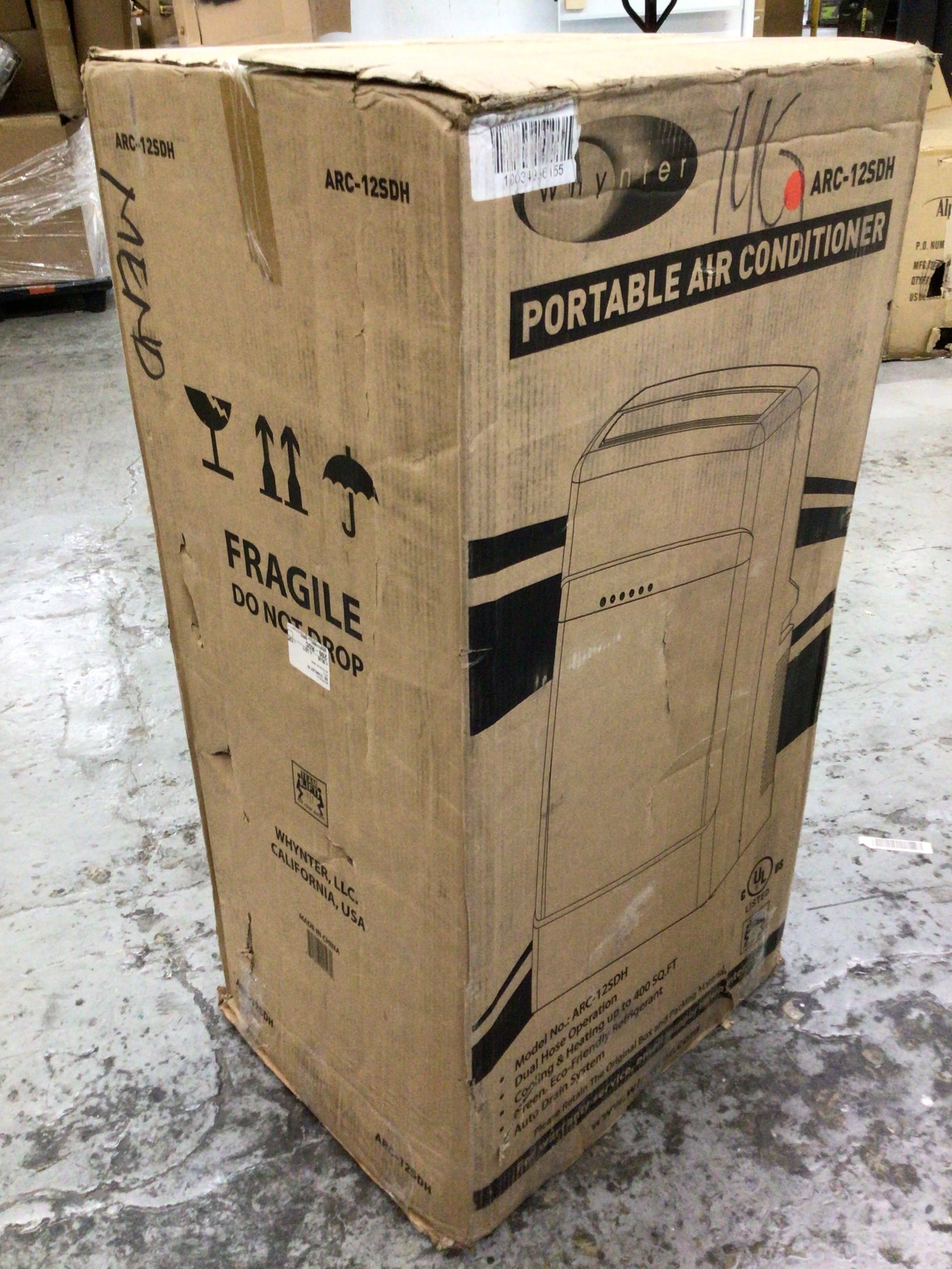 Whynter ARC-12SDH 12,000 BTU Cooling Portable Air Conditioner *OPEN BOX - READ* (8103925481710)