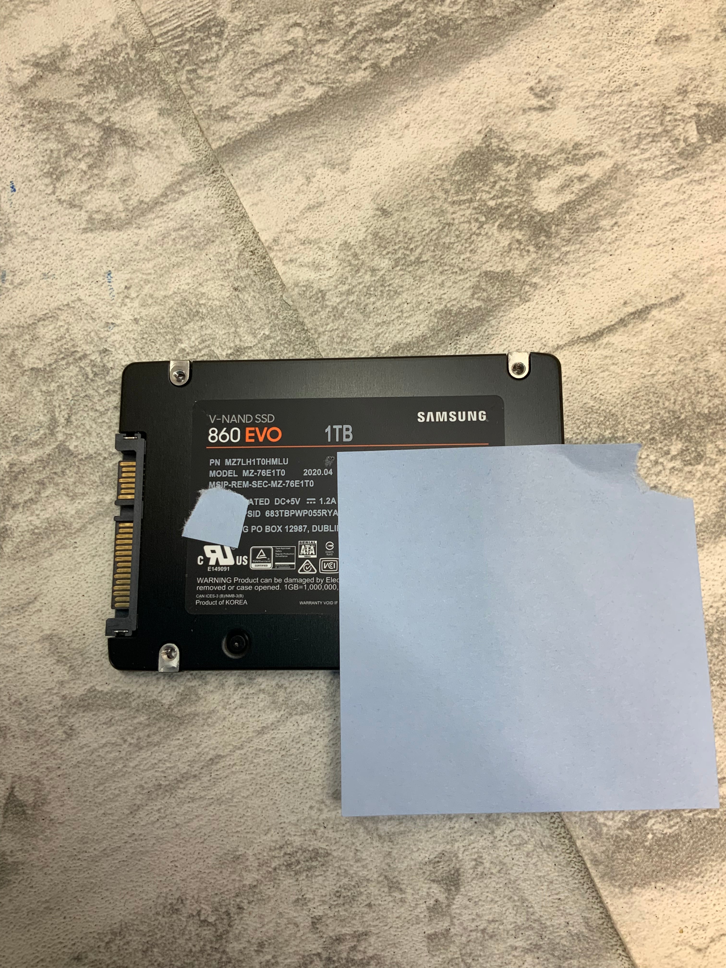 Samsung SSD 860 EVO 1TB 2.5 Inch SATA III Internal SSD (MZ-76E1T0B/AM) (7601329864942)