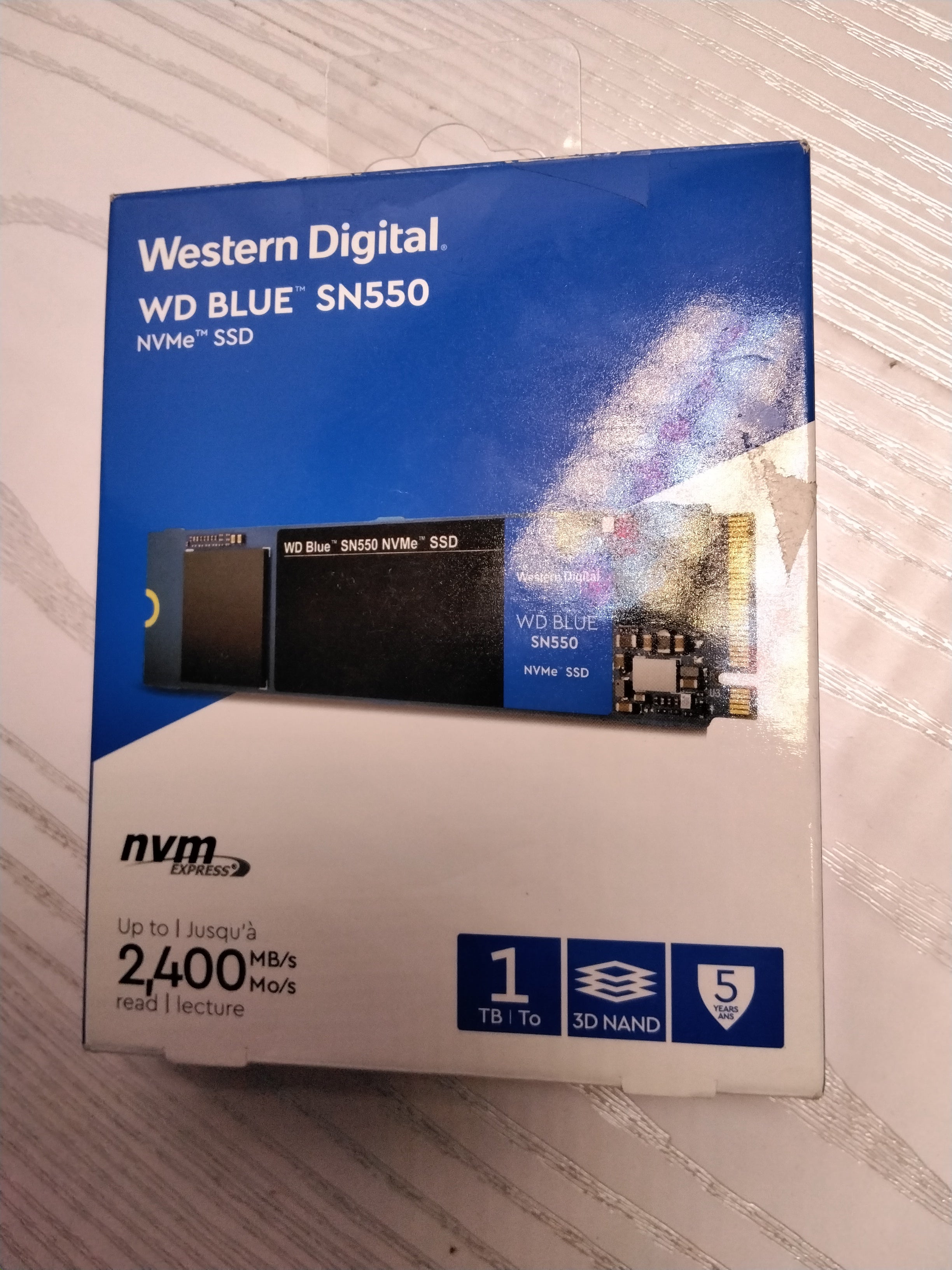 Western Digital 1TB WD Blue SN550 NVMe Internal SSD - Gen3 x4 PCIe 8Gb/s (7704028315886)
