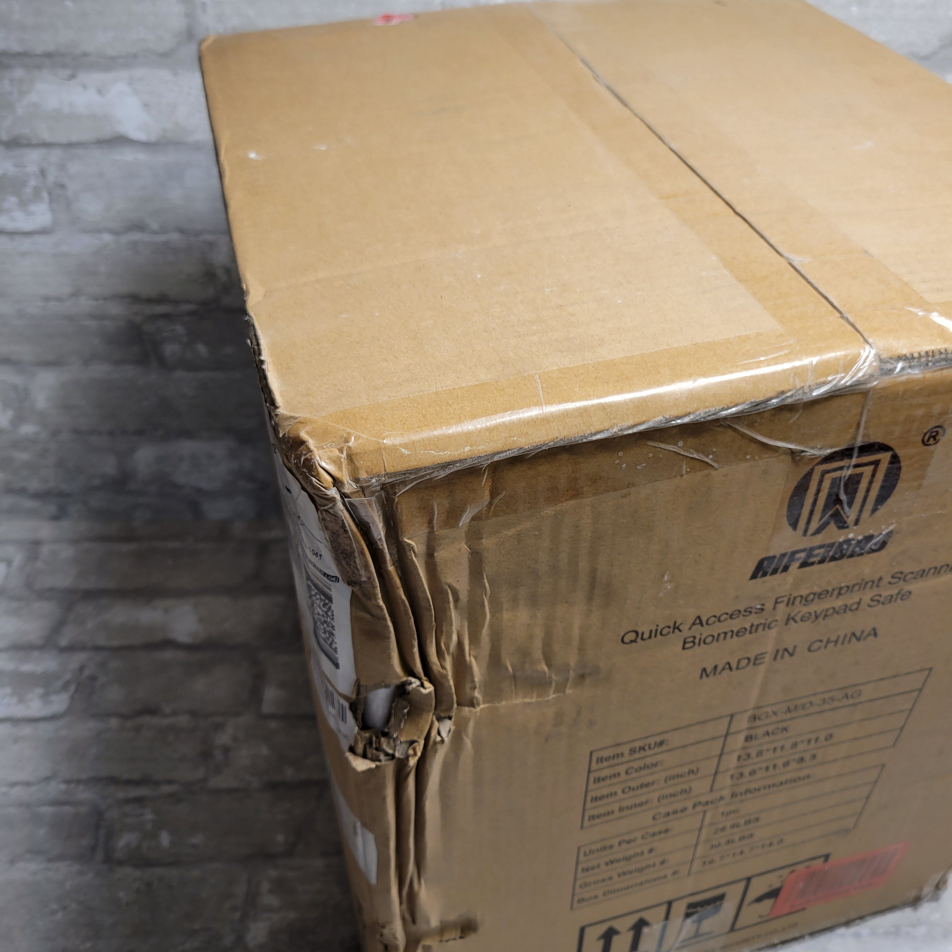 AIFEIBAO Deluxe Small Home Pistol Security Safe Box Safety Device with Biometric (8073276129518)