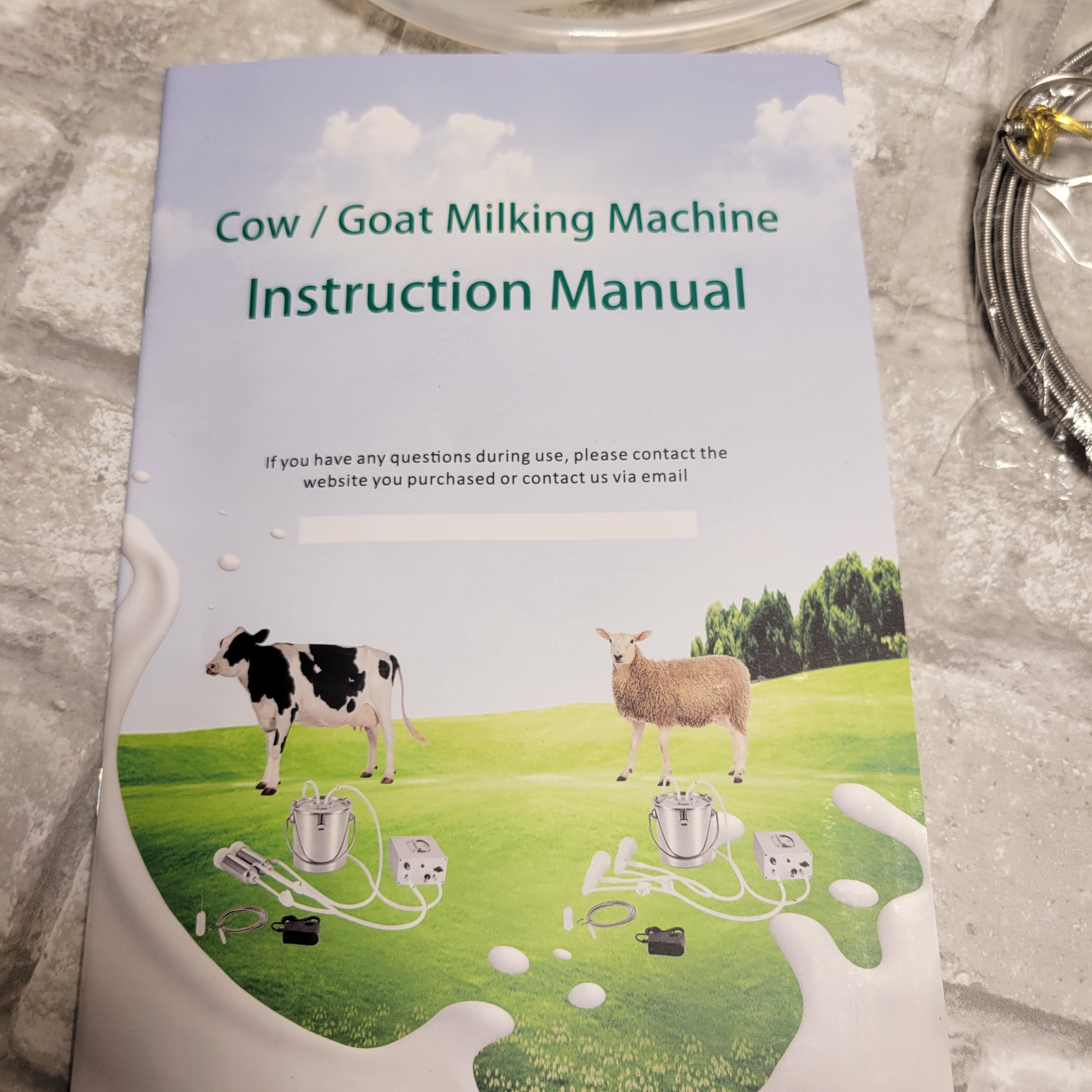 5L Dual Heads Milking Machine Vacuum Impulse Pump Cow Goat Milker (8050843353326)