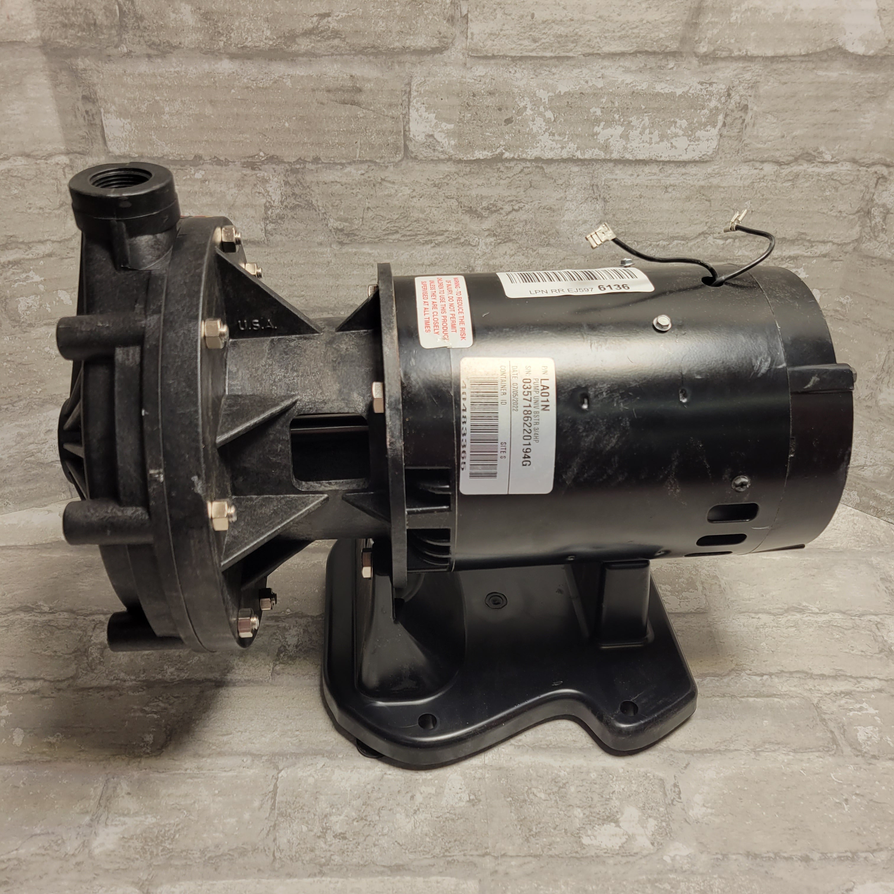 Pentair LA01N Single Speed Universal Booster Pump *FOR PARTS*