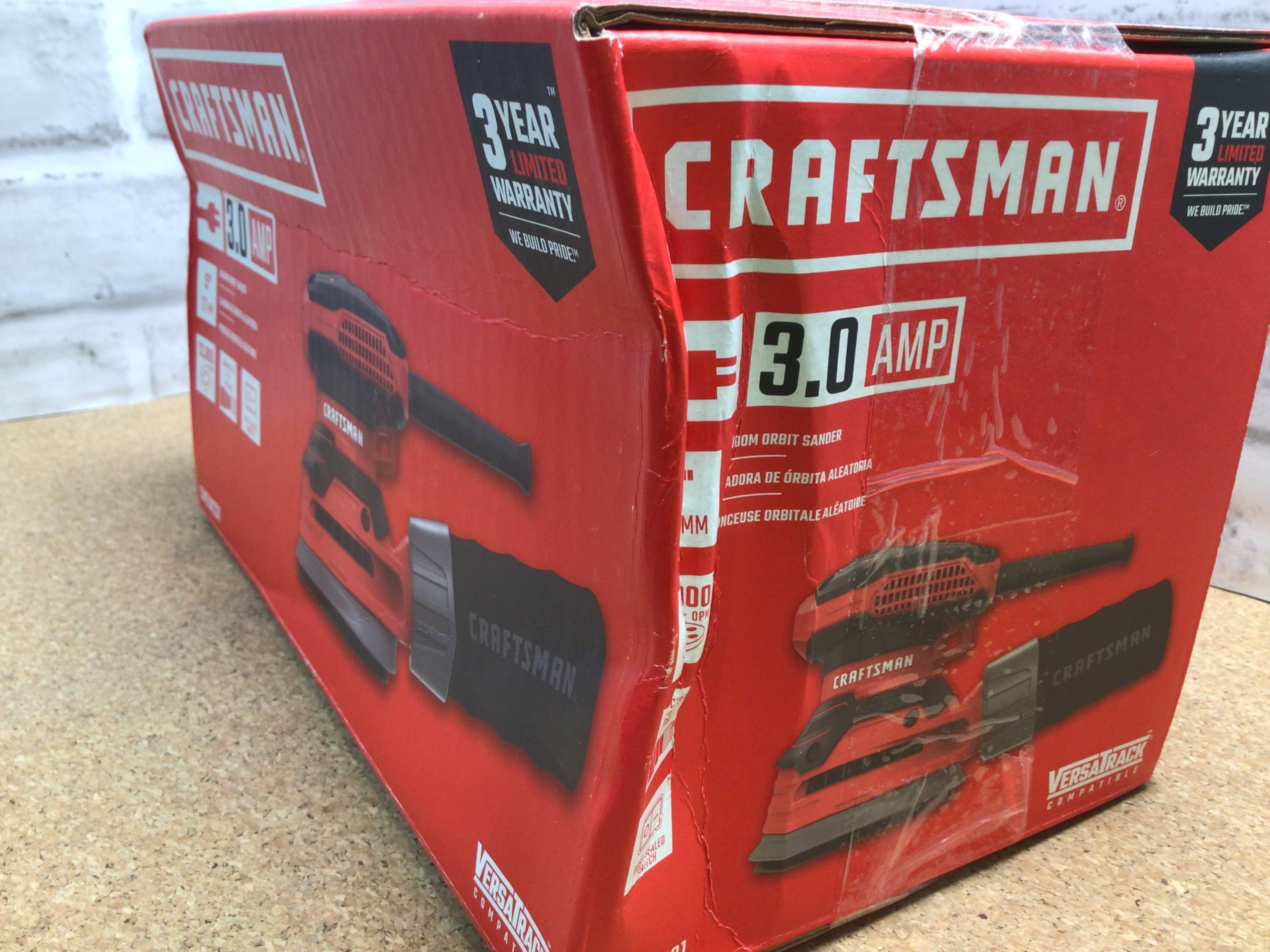 CRAFTSMAN Random Orbit Sander, 3Amp, Corded (CMEW231)**Tested/Working