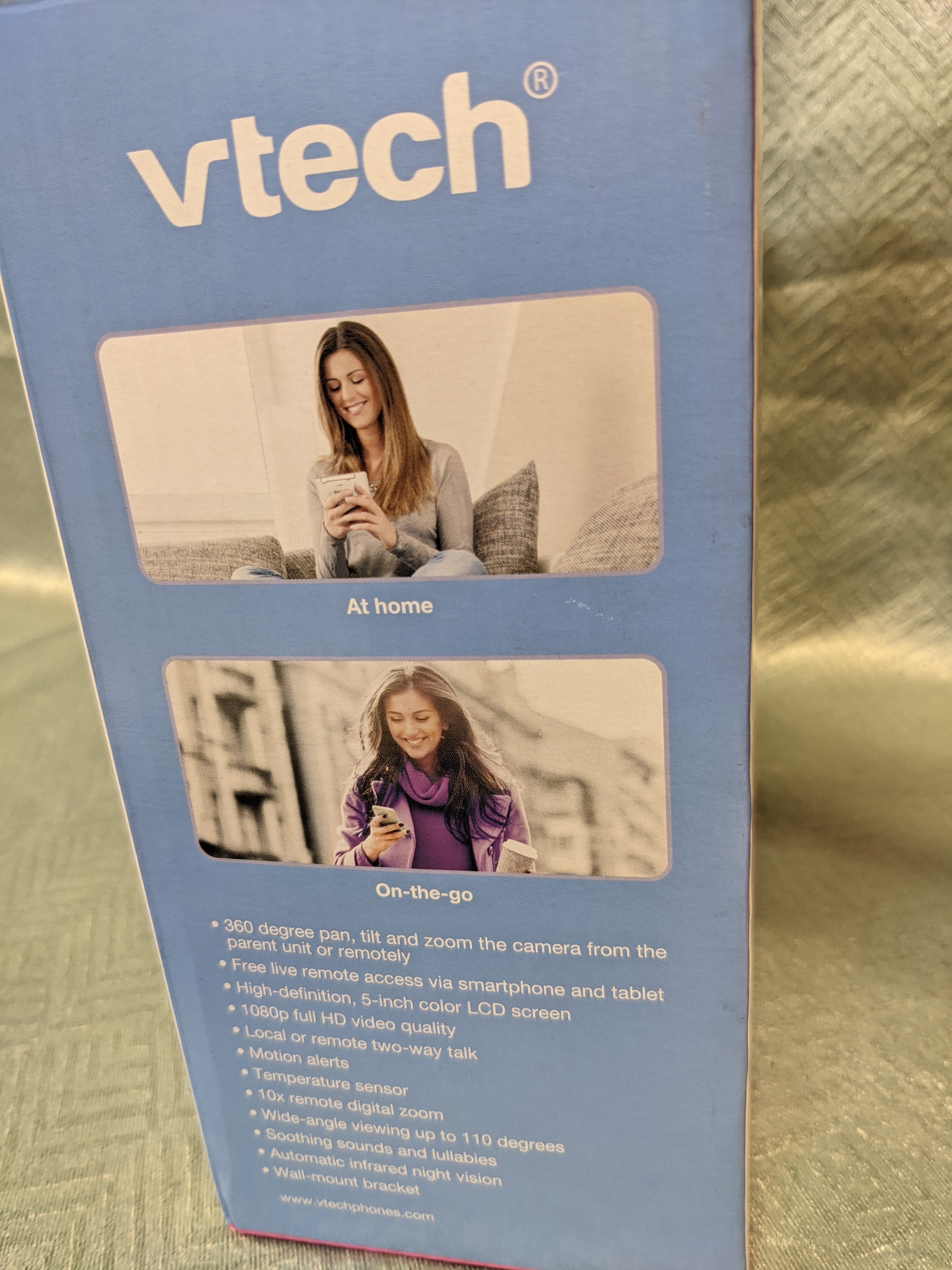 VTech Upgraded Smart WiFi Baby Monitor VM901, 5-inch 720p Display, 1080p Camera, HD NightVision (7550560403694)