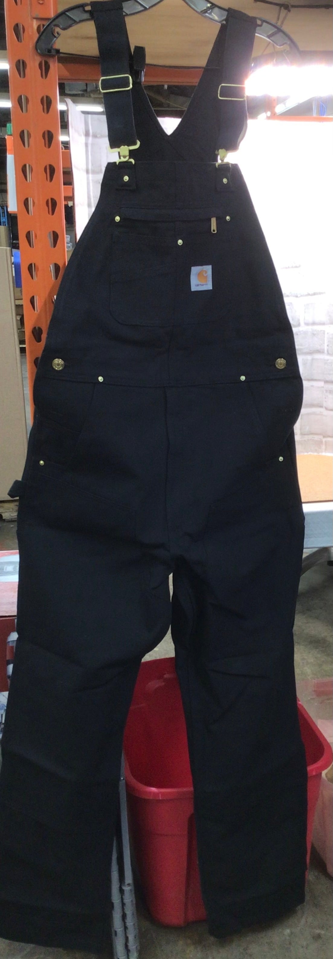 XXL Carhartt womens Relaxed Fit Washed Duck Insulated Bib Overall/NEW WITH TAGS (7965856170222)