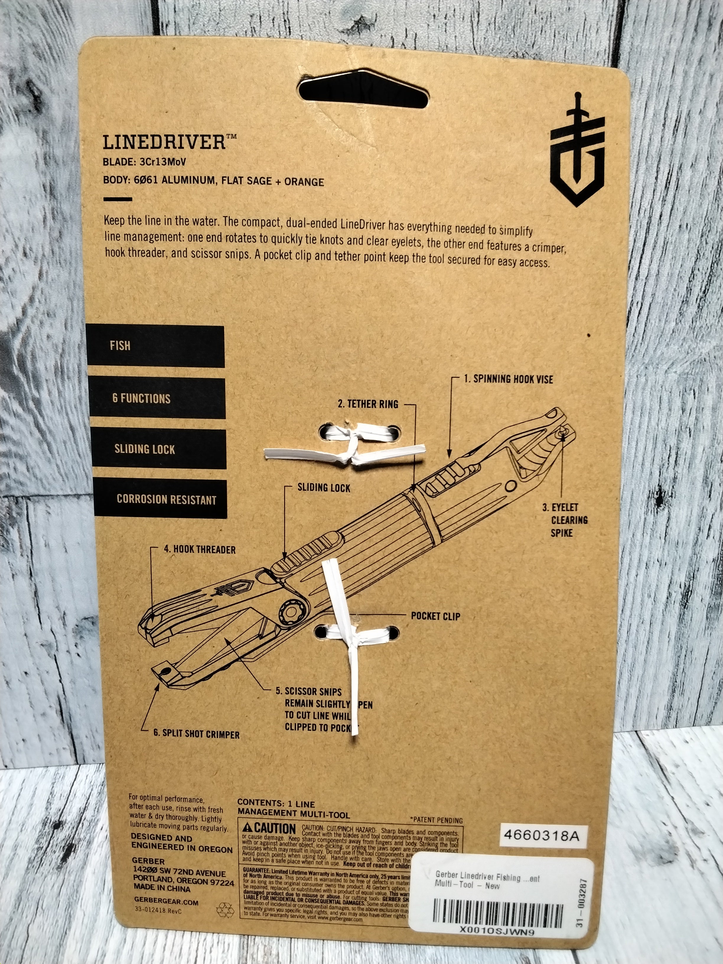 GERBER Linedriver Fishing Line MultiTool