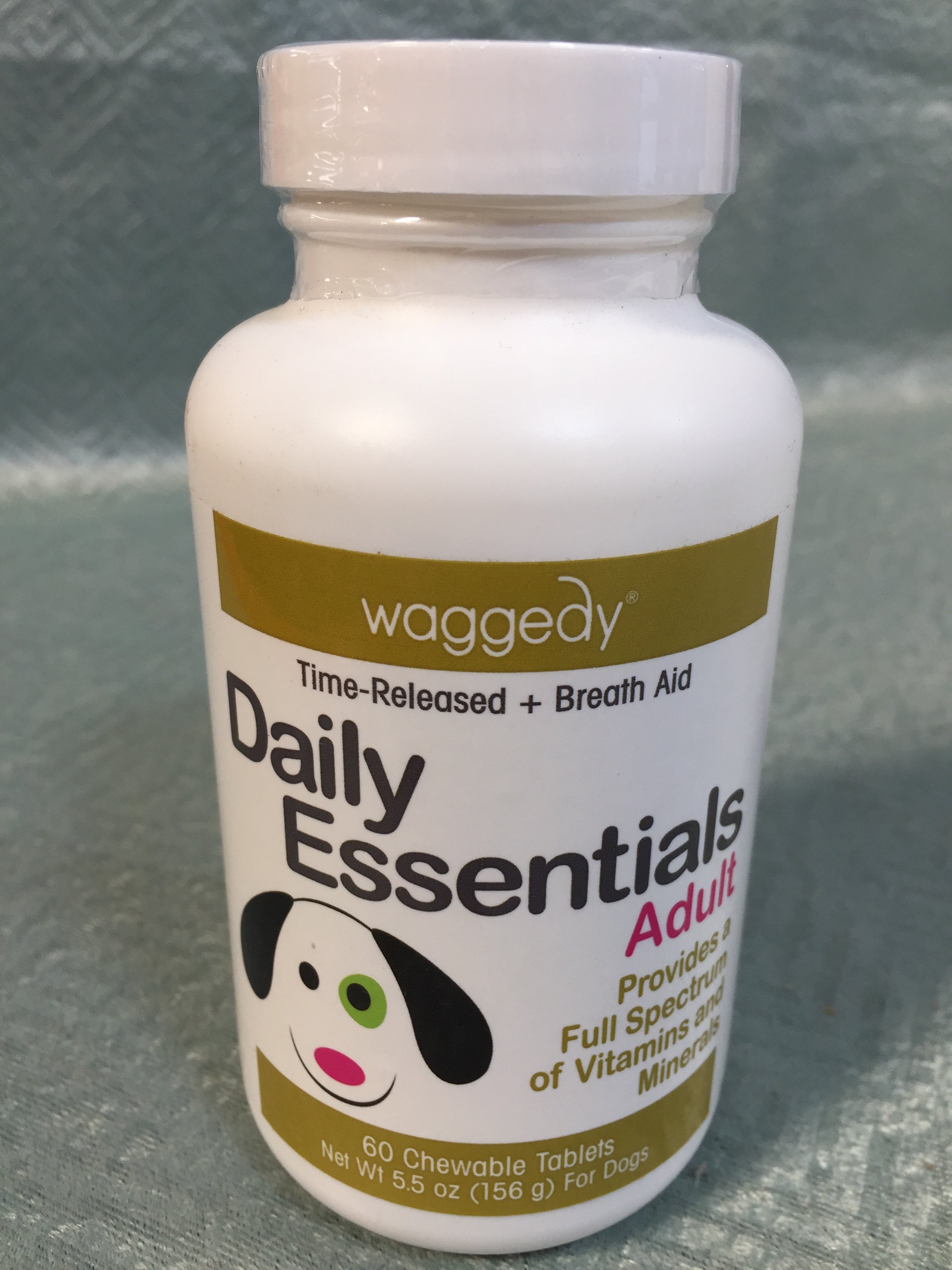 waggedy Chewable Dog Vitamins for Adult Dogs, USA Time Released 60 Chewy Tablets (7567401844974)