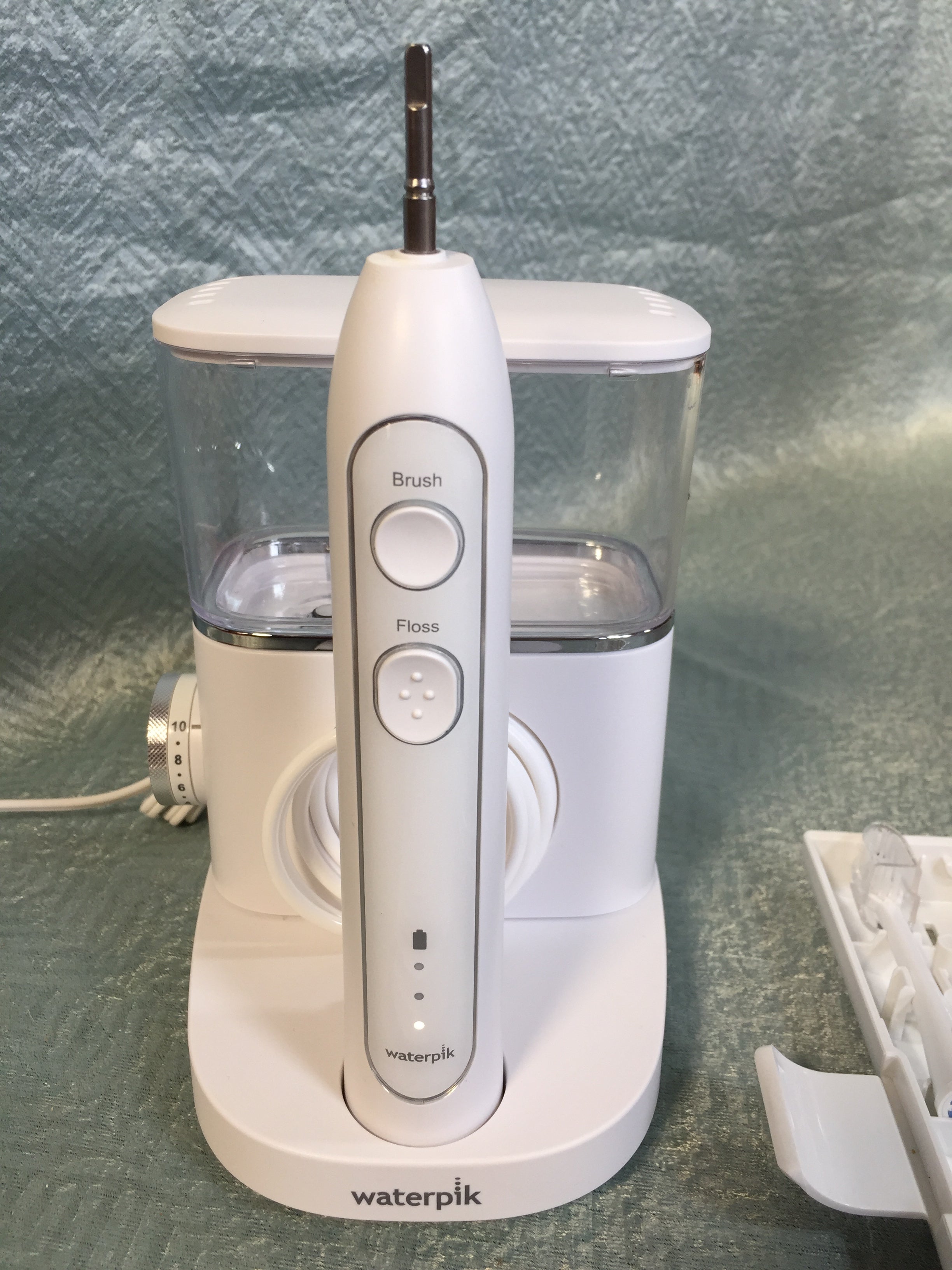 Waterpik Sonic-Fusion Professional Flossing, Electric Toothbrush & Water Flosser Combo in One, SF-02, White (7532396839150)