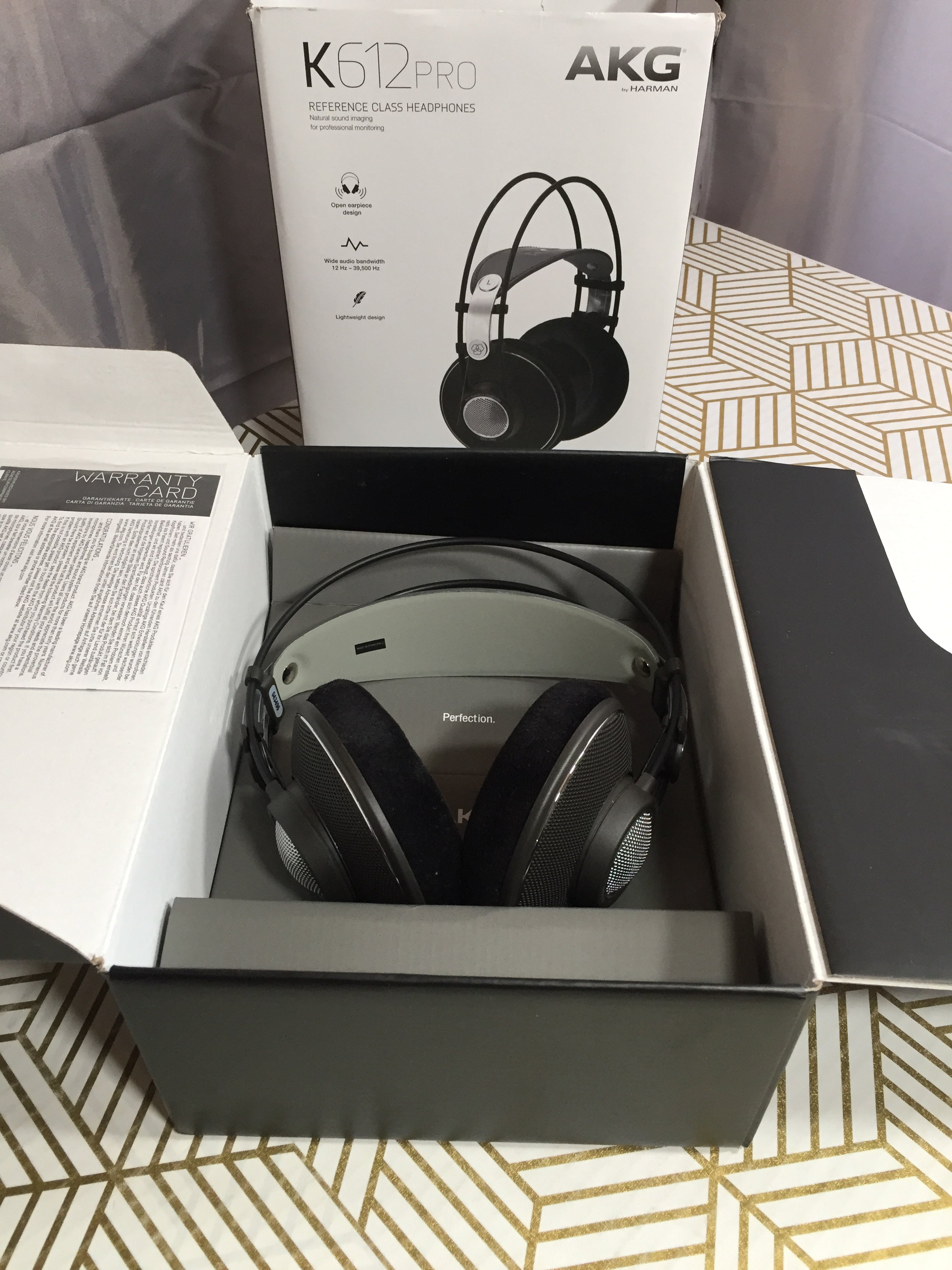 AKG Pro Audio K612 PRO Over-Ear, Open-Back, Premium Reference Studio Headphones (8056084824302)