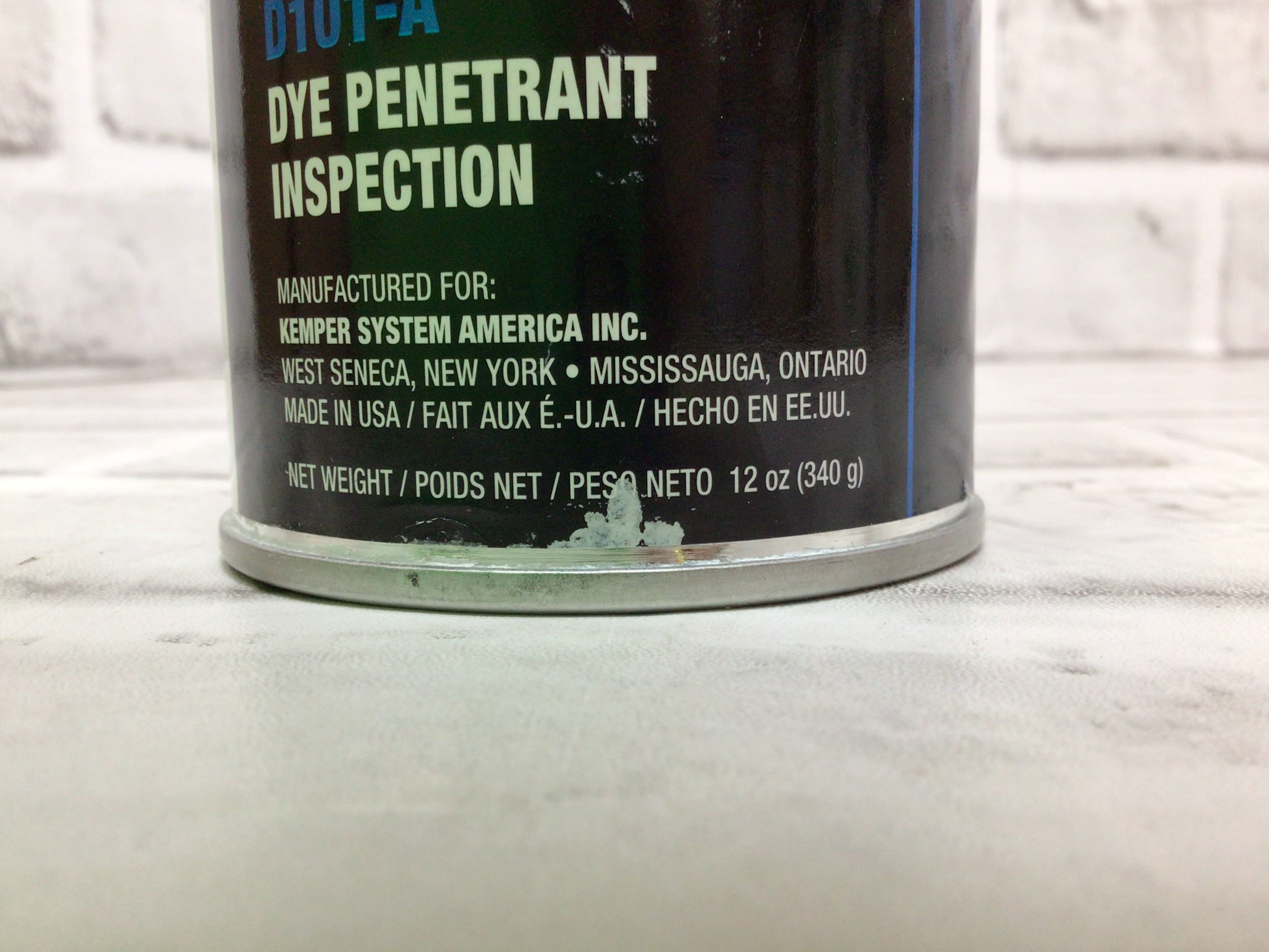 Cantesco D101-A DEVELOPER STANDARD Dye Penetrant Inspection *Dirty Can* (12 oz) (8128805470446)