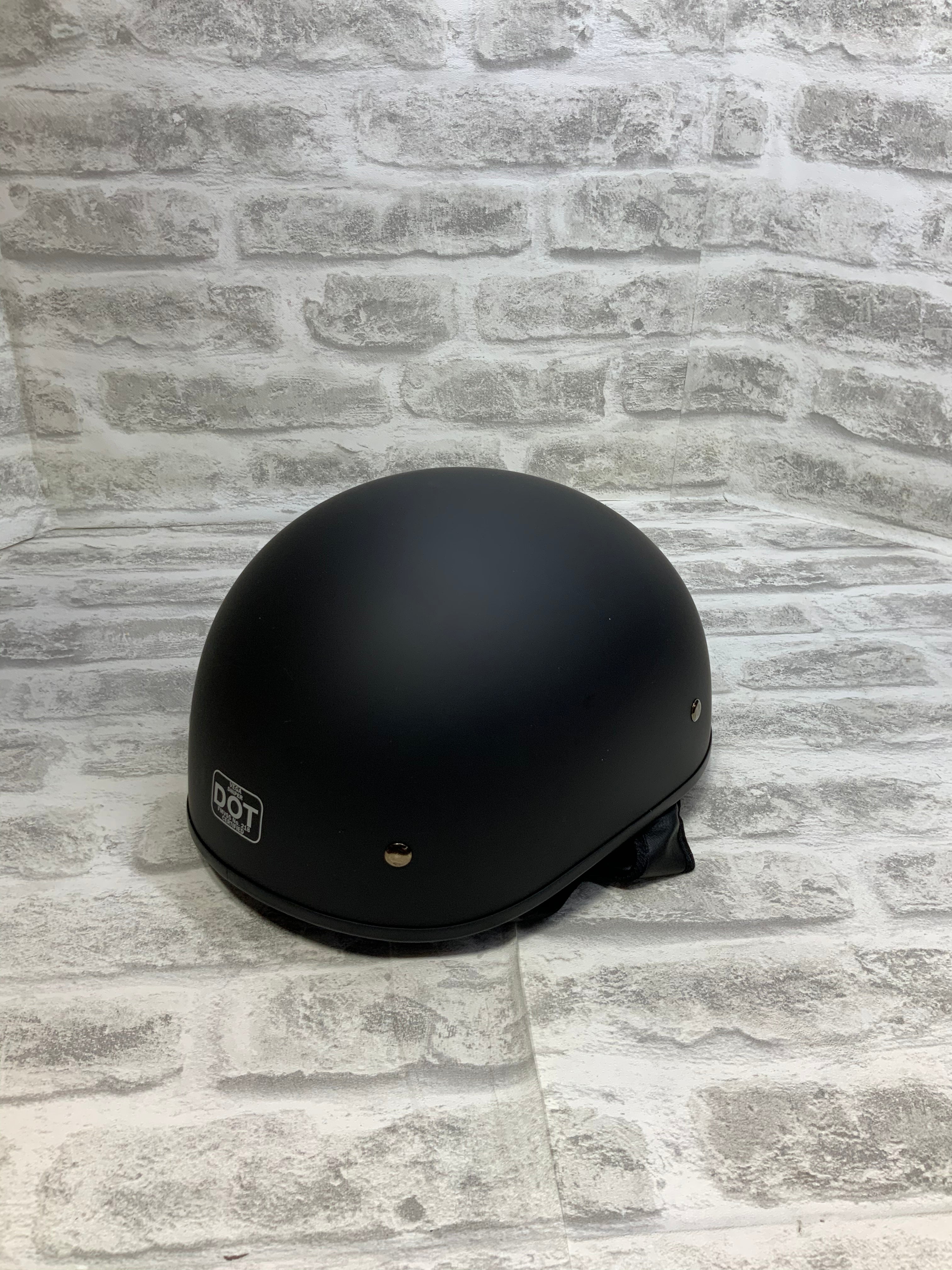 Vega Helmets Sniper Motorcycle Half Helmet (Matte Black, X-Large) (7530320822510)