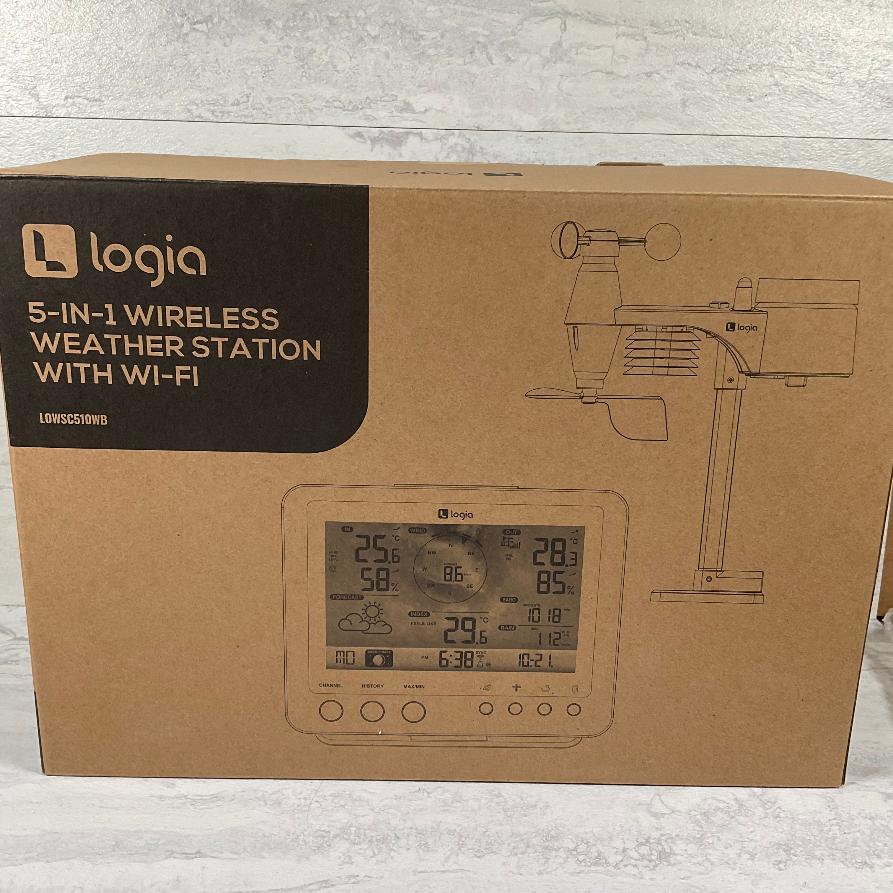 5-in-1 Wi-Fi Weather Station | Indoor/Outdoor Remote Monitoring System (7341402325230)