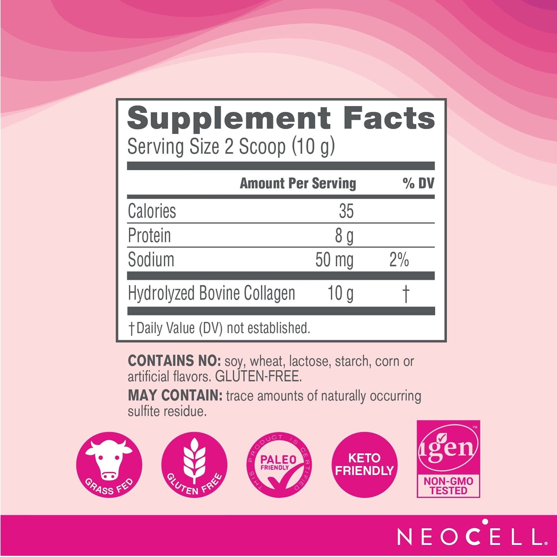 NeoCell Super Collagen Peptides Powder, 14 Ounces, Unflavored, 40 Servings (7515093991662)