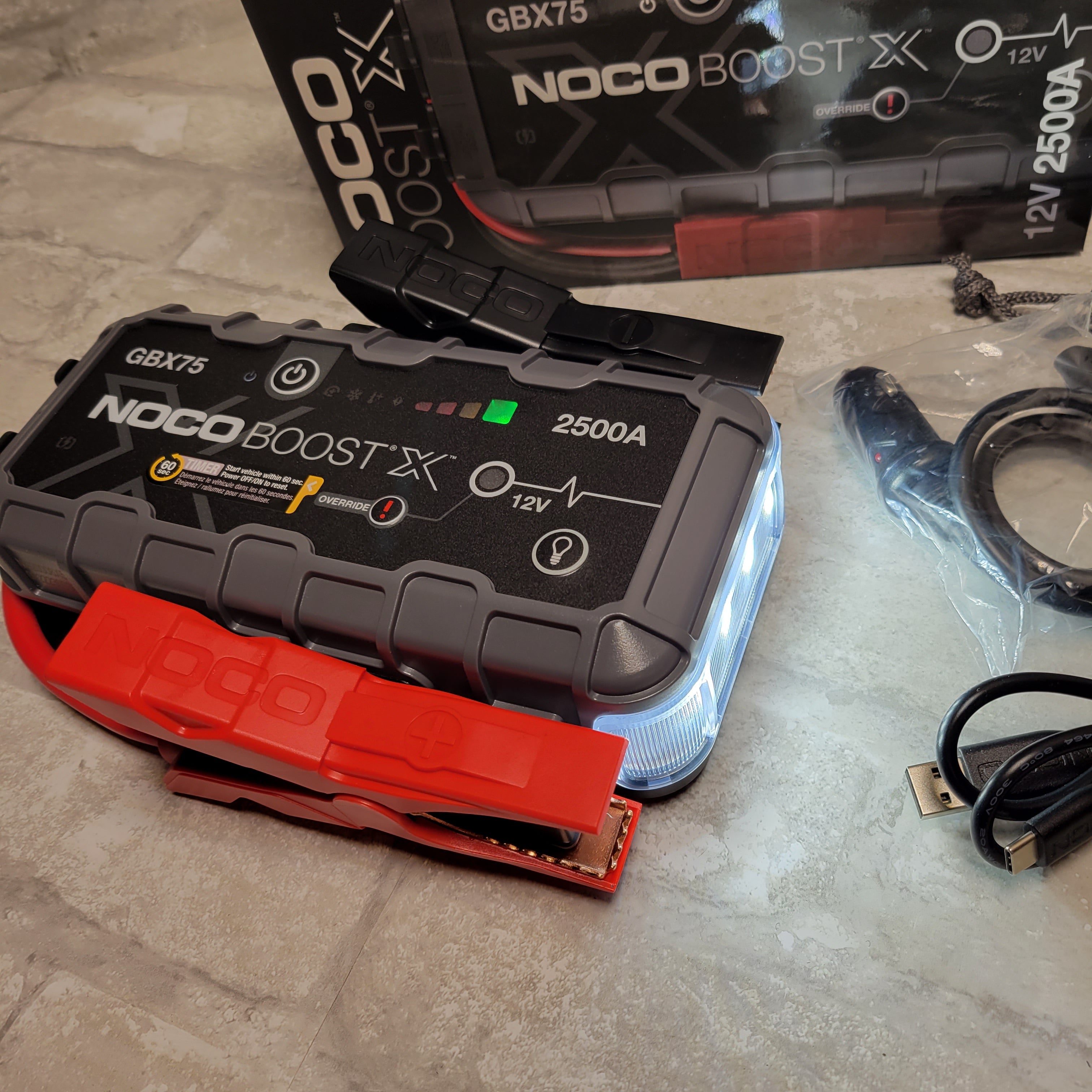 NOCO Boost X GBX75 2500A 12V UltraSafe Portable Lithium Jump Starter (8045141557486)