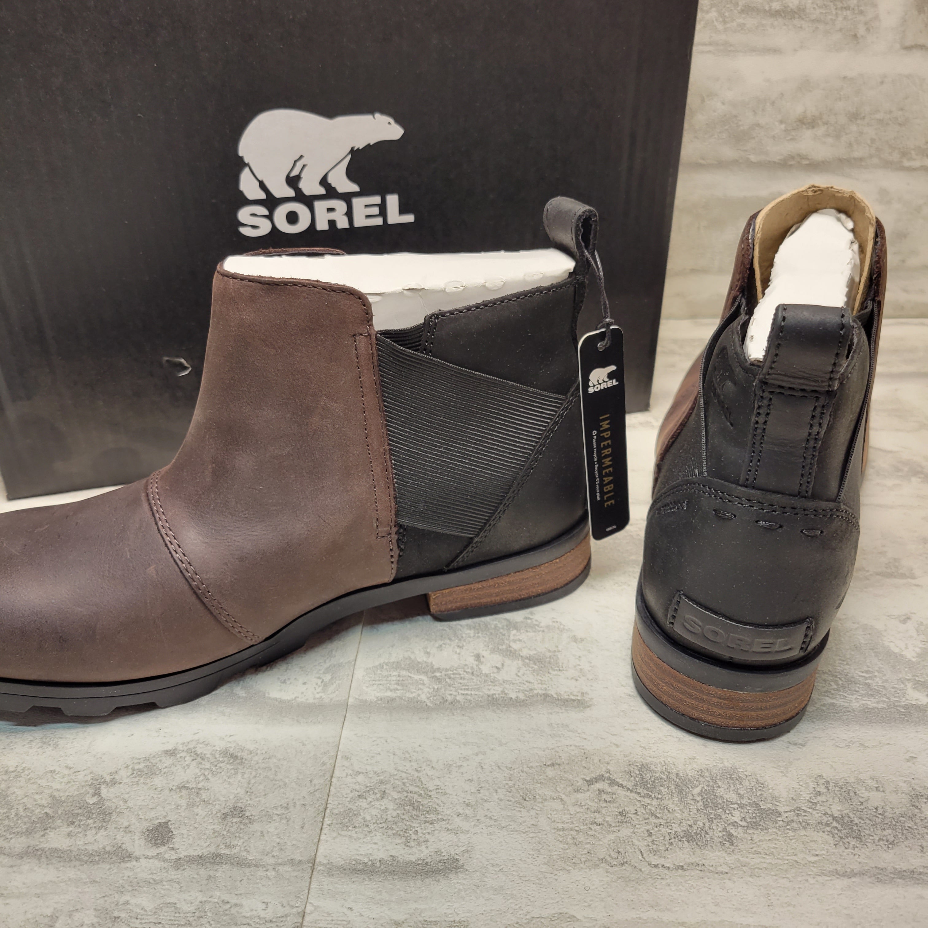 Sorel Women's Chelsea Boots (8.5, Blackened Brown) *READ* (7877164728558)