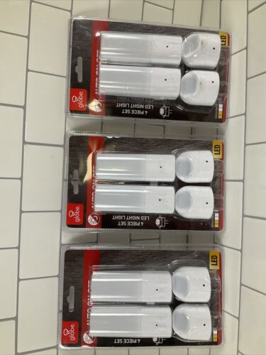 (3)Globe White Automatic Dusk/Dawn LED Night Light (4-Pack) (6922756948151)