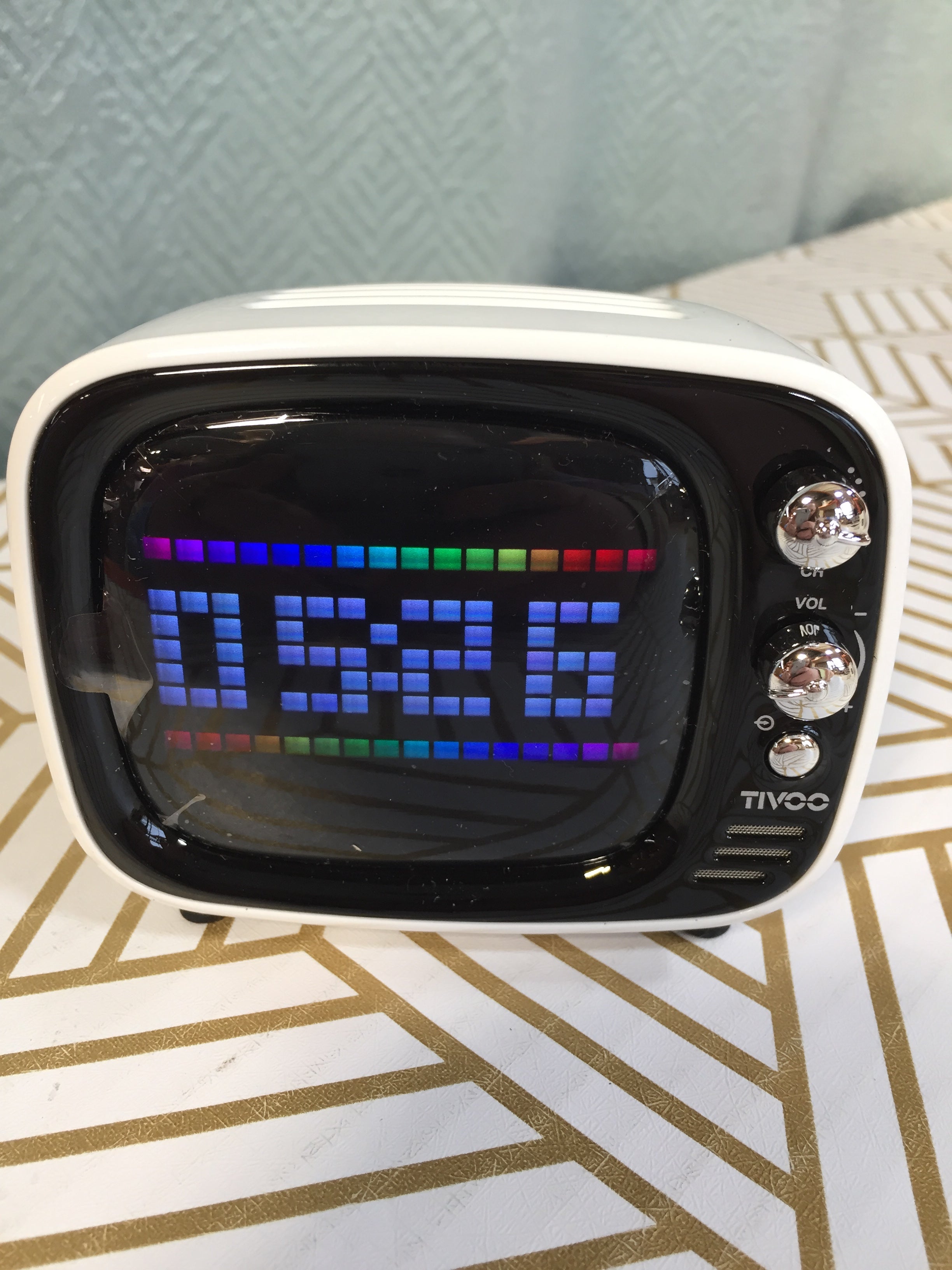 Tivoo Smart Pixel-Art Bluetooth Speaker (White) - OPEN BOX - *TESTED* (7688088387822)