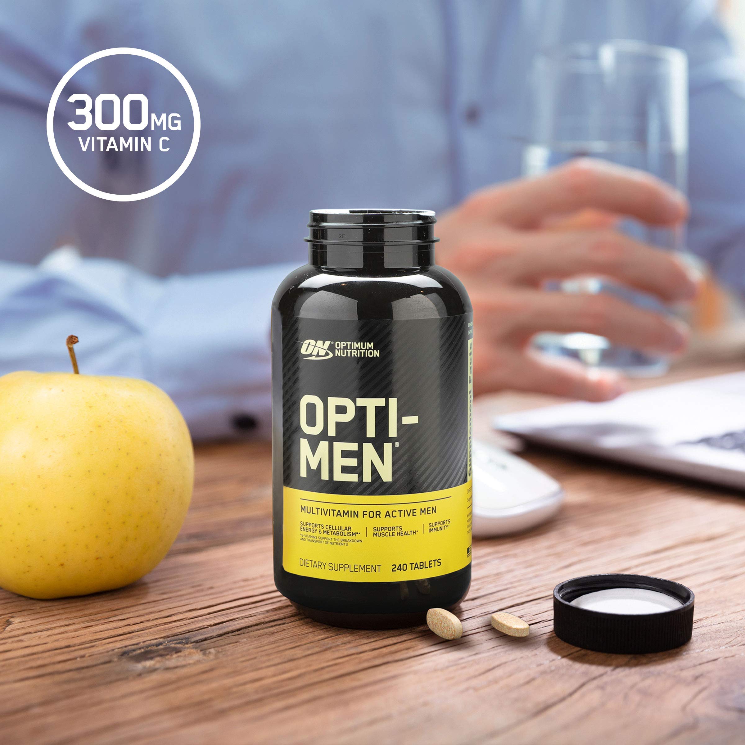 Optimum Nutrition Opti-Men Immune Support Men's Daily Multivitamin, 240 Count (7515066892526)