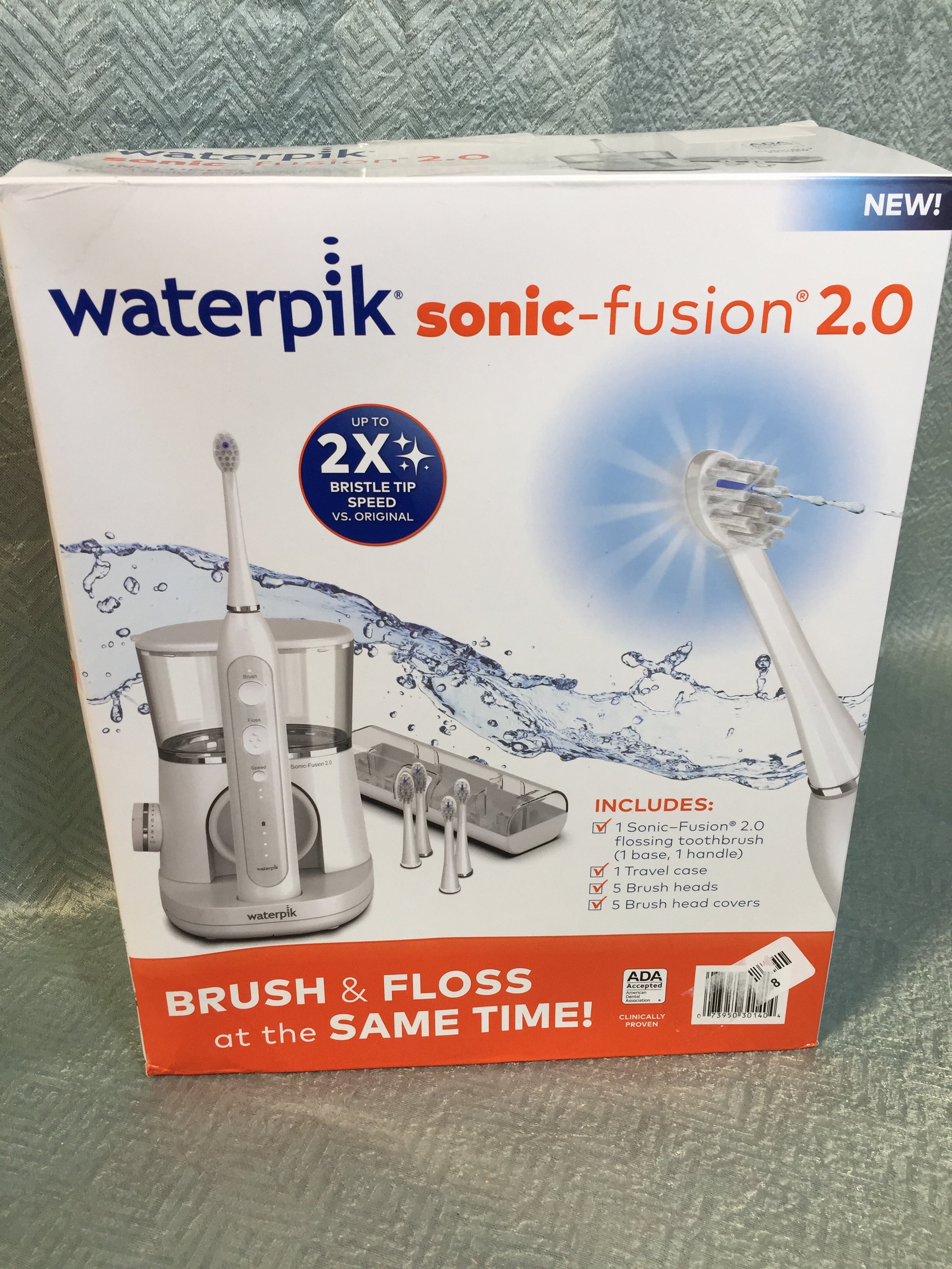 Waterpik Sonic Fusion 2.0 - White - 5 Replacement Brush Heads (7537971986670)