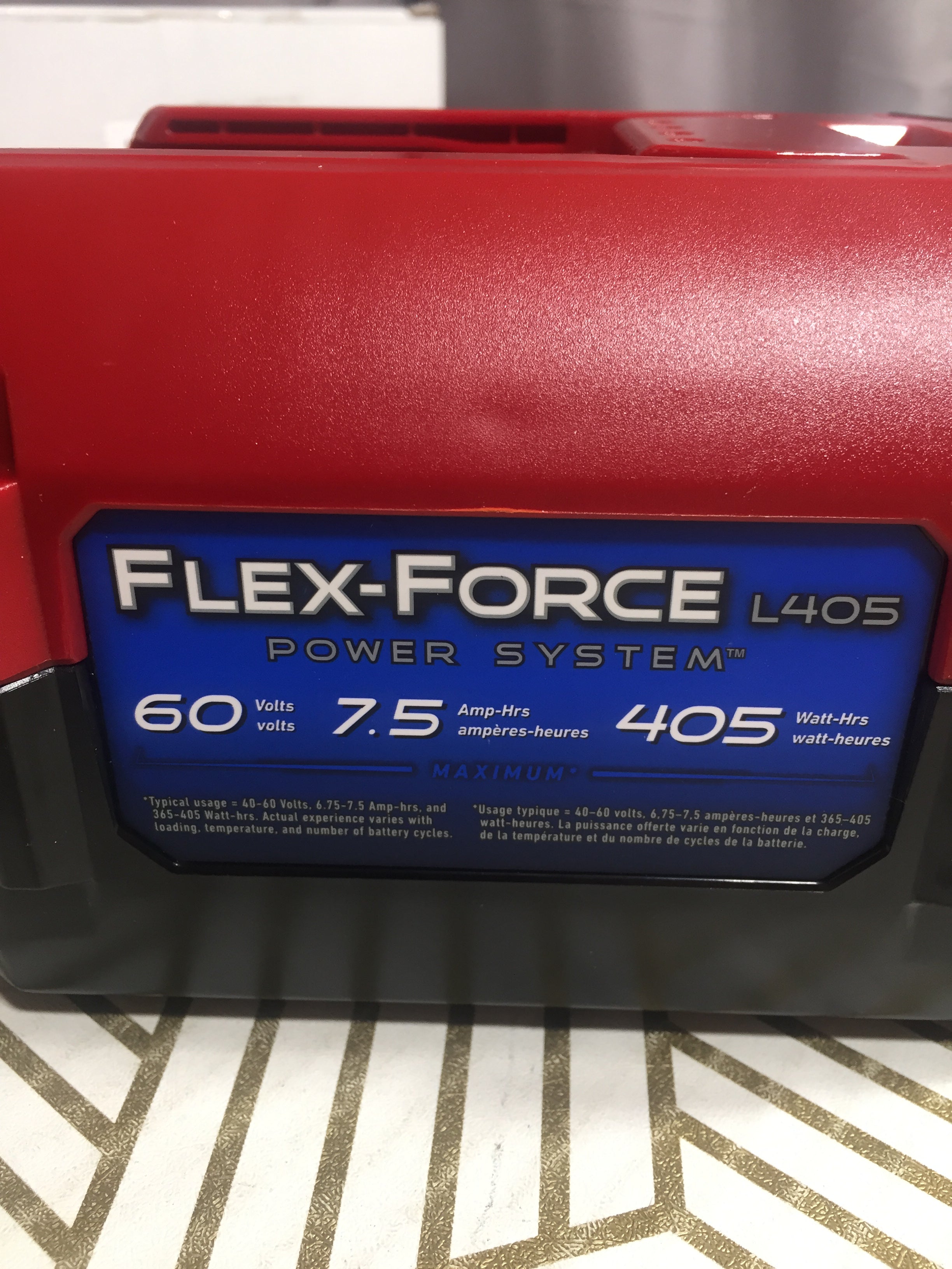 TORO Flex Force 60V 7.5Ah L405 Battery Pack & Charger 88675 *TESTED* (8100488708334)