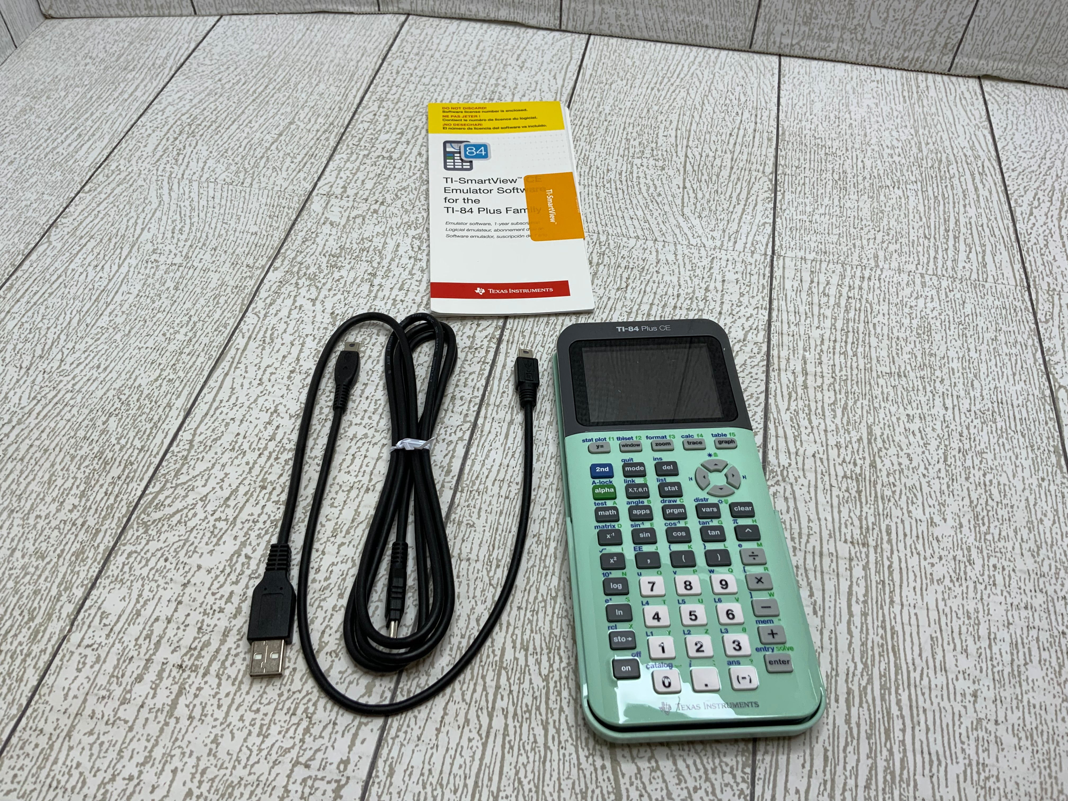 Texas Instruments TI-84 Plus CE Color Graphing Calculator, Mint (8026098860270)