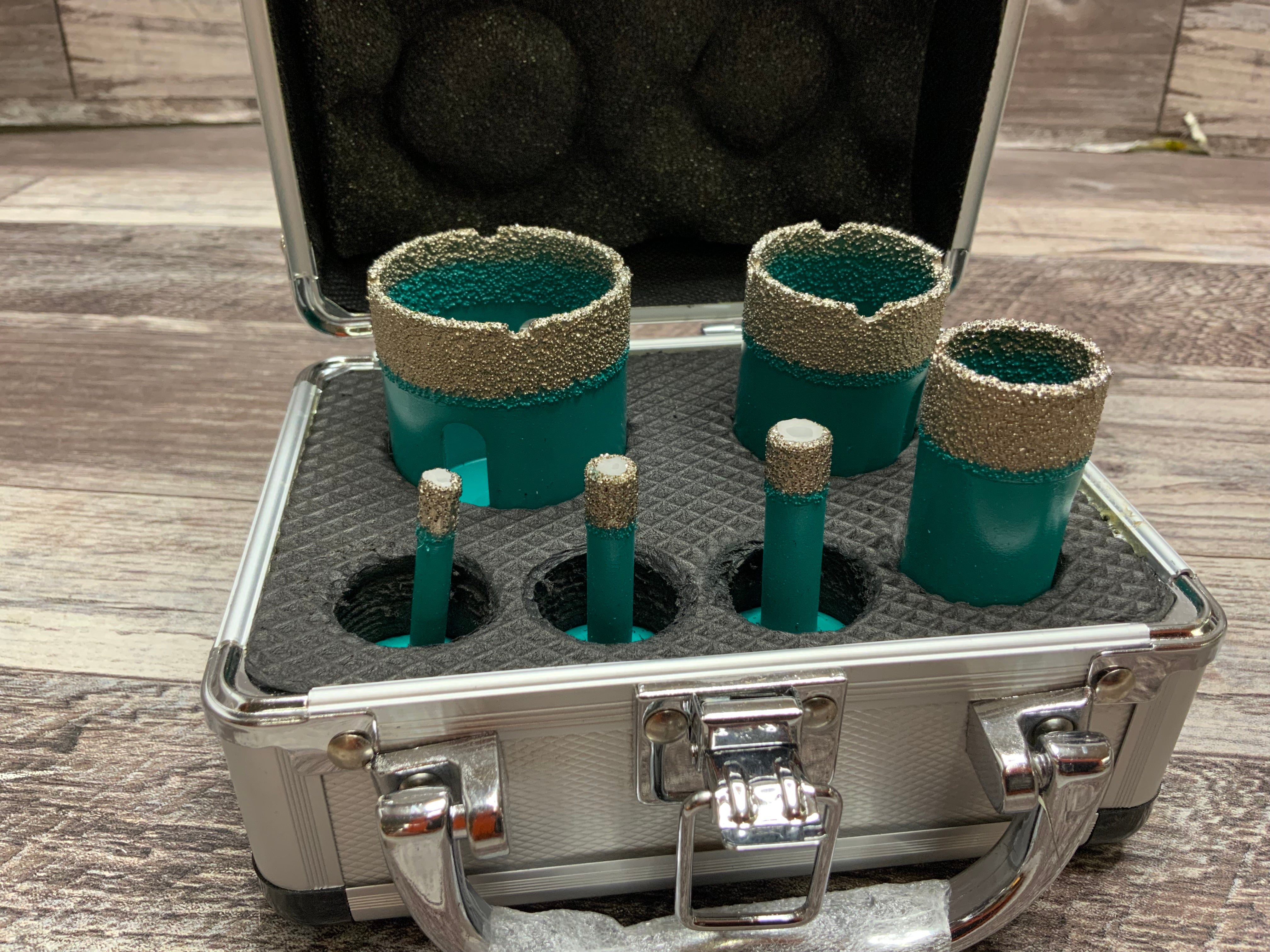 UOOU 6PCS Diamond Core Drill Bits Hole Saw Set for Porcelain Tile Granite Marble (8119229972718)