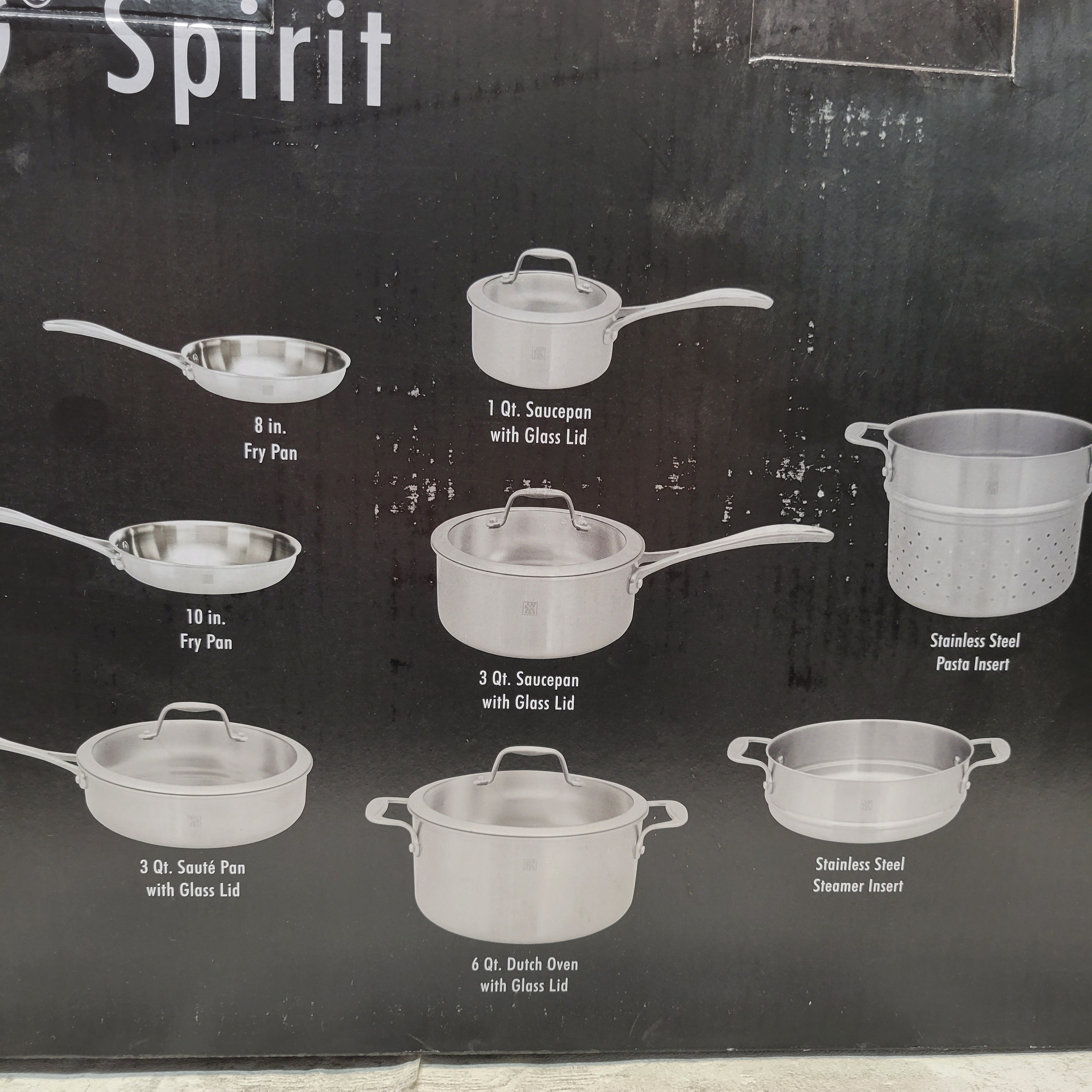 ZWILLING Spirit Stainless Steel 12-Piece Cookware Set (7859696828654)