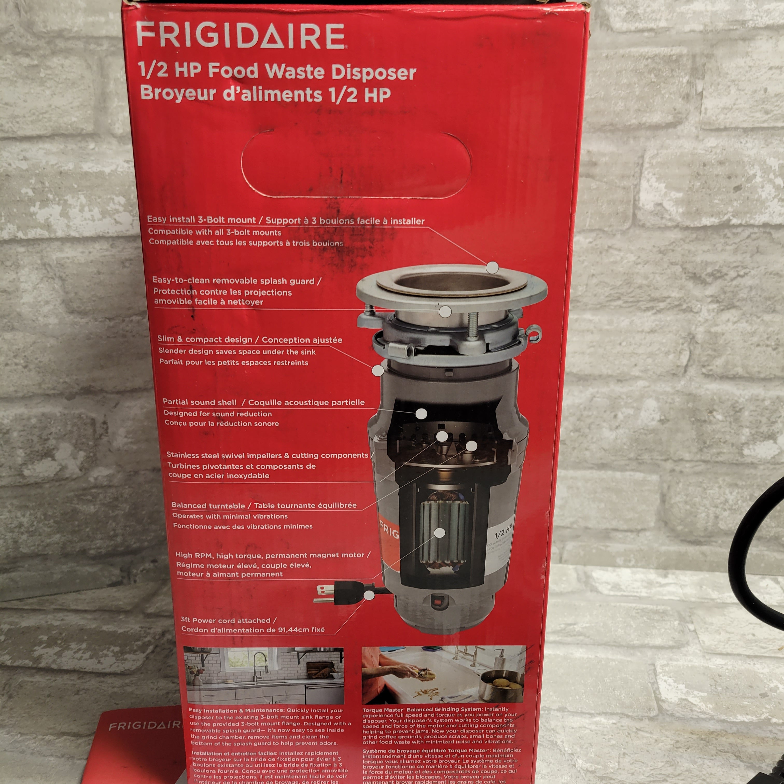 Frigidaire 1/2 HP Horsepower Corded Garbage Disposer Kitchen Sink FF05