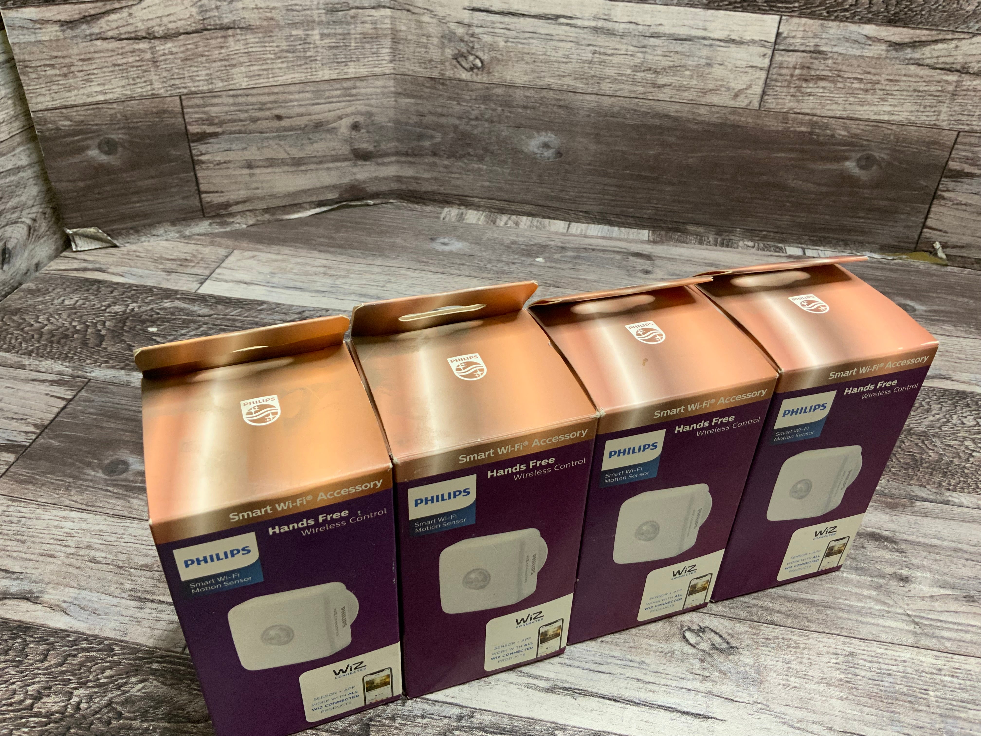 WiZ Philips Hands Free Wireless Control Smart Wi-Fi Motion Sensor - 4 Pack (8135955316974)