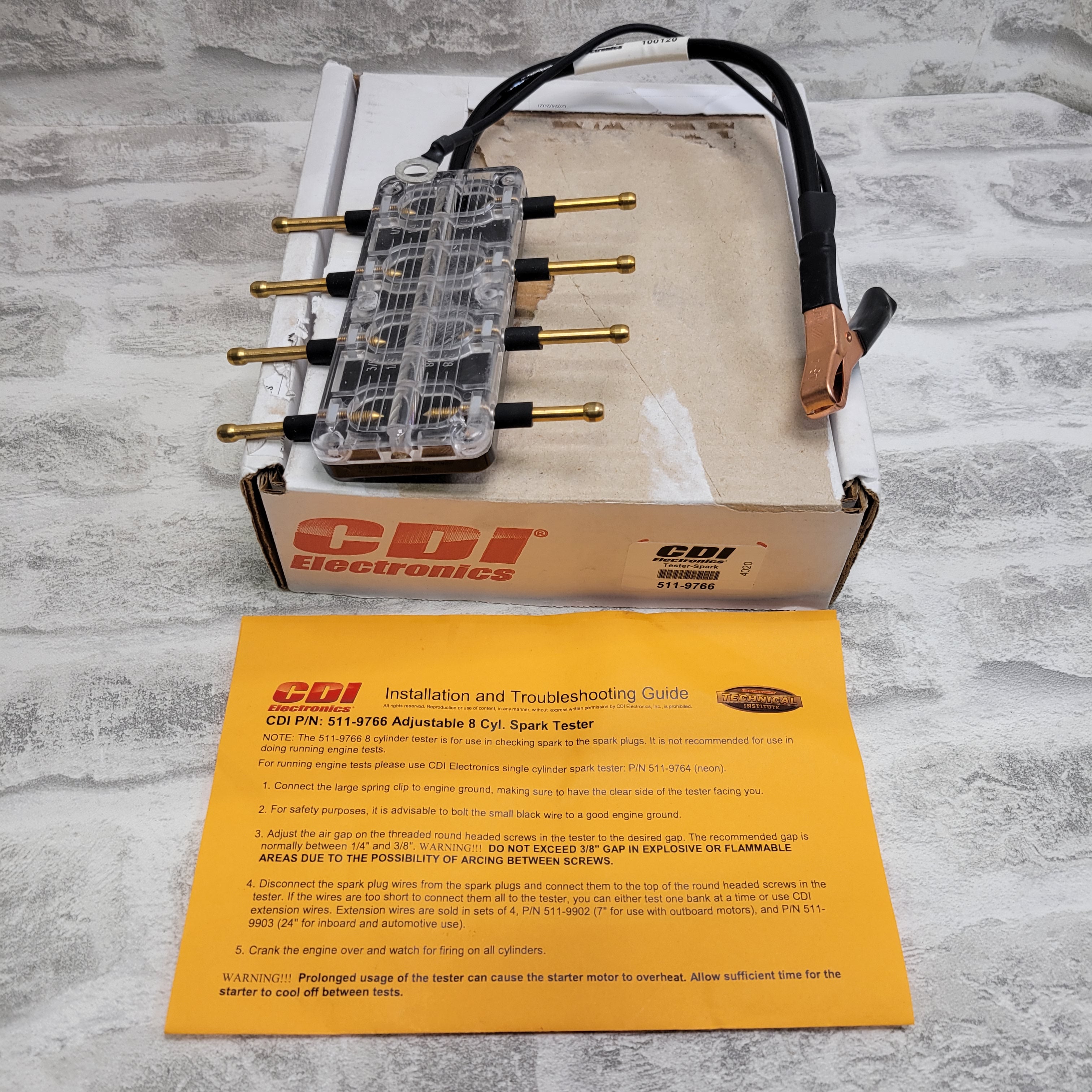 CDI Electronics 5119766 Enclosed Adjustable Spark Gap Tester 8 Cyl