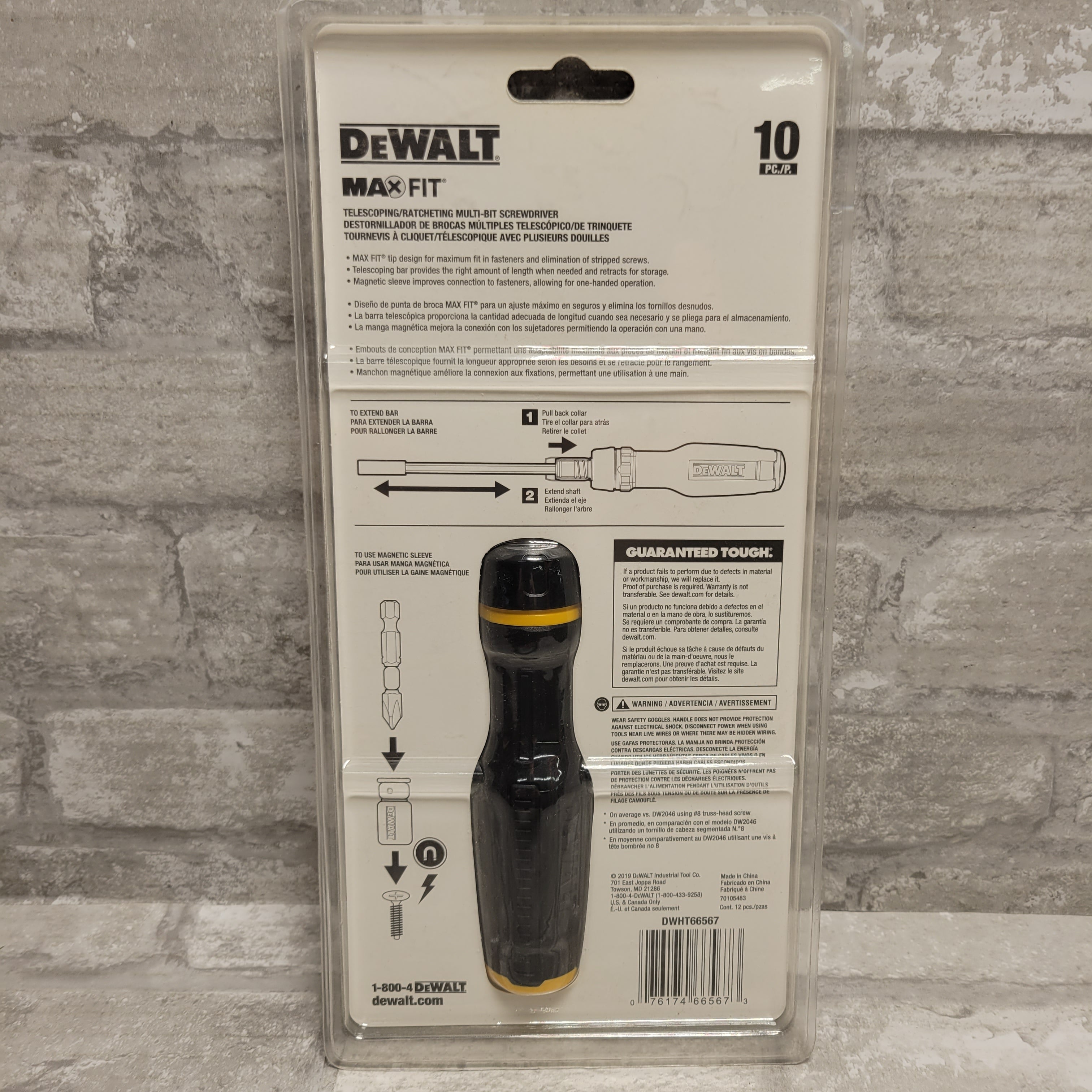 DEWALT MAXFIT Telescoping Ratcheting MultiBit Screwdriver
