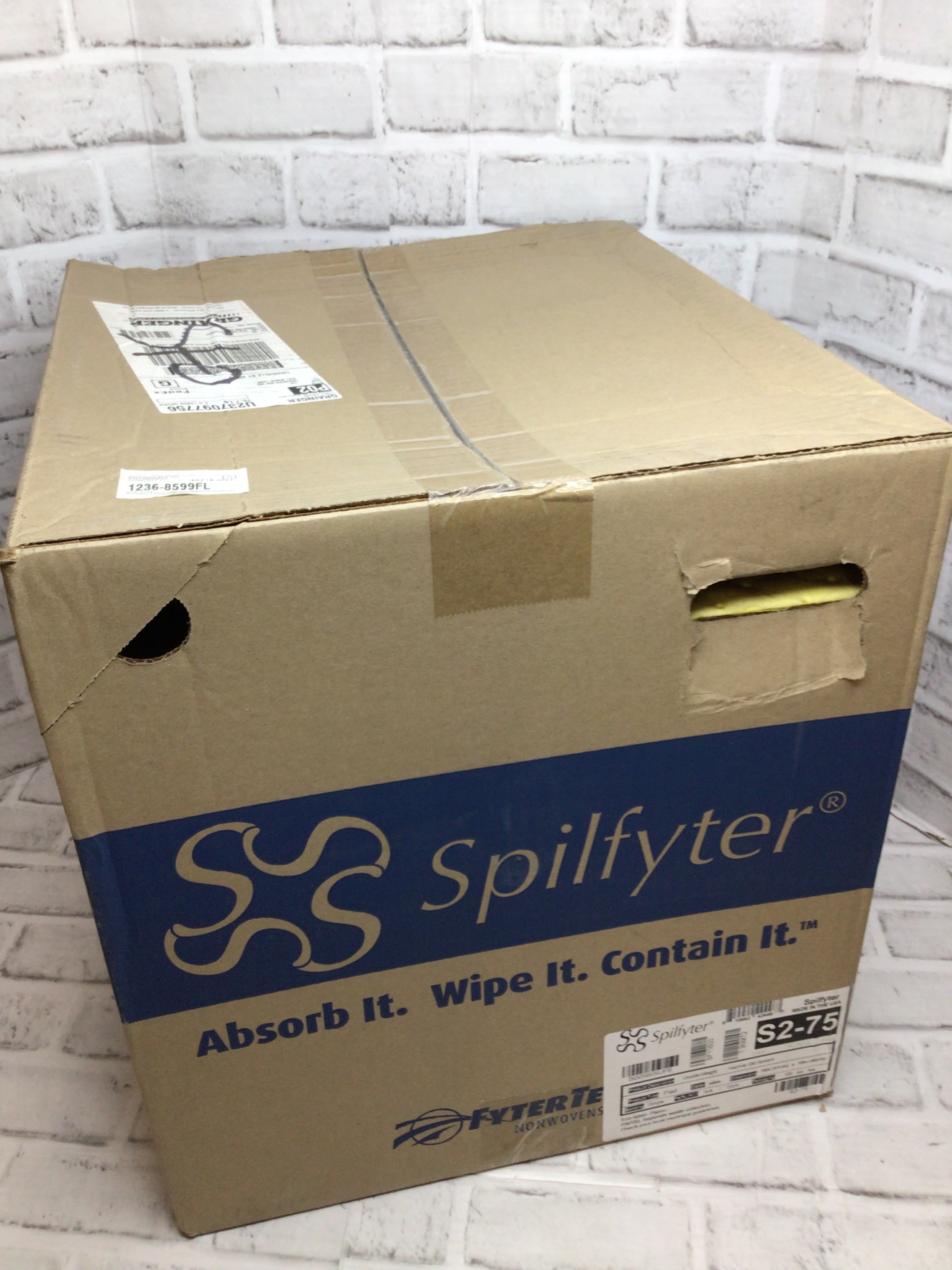 Spilfyter S2-75 Yellow Double Weight Sorbent Pads 18x16 Case of 100 (8117480423662)