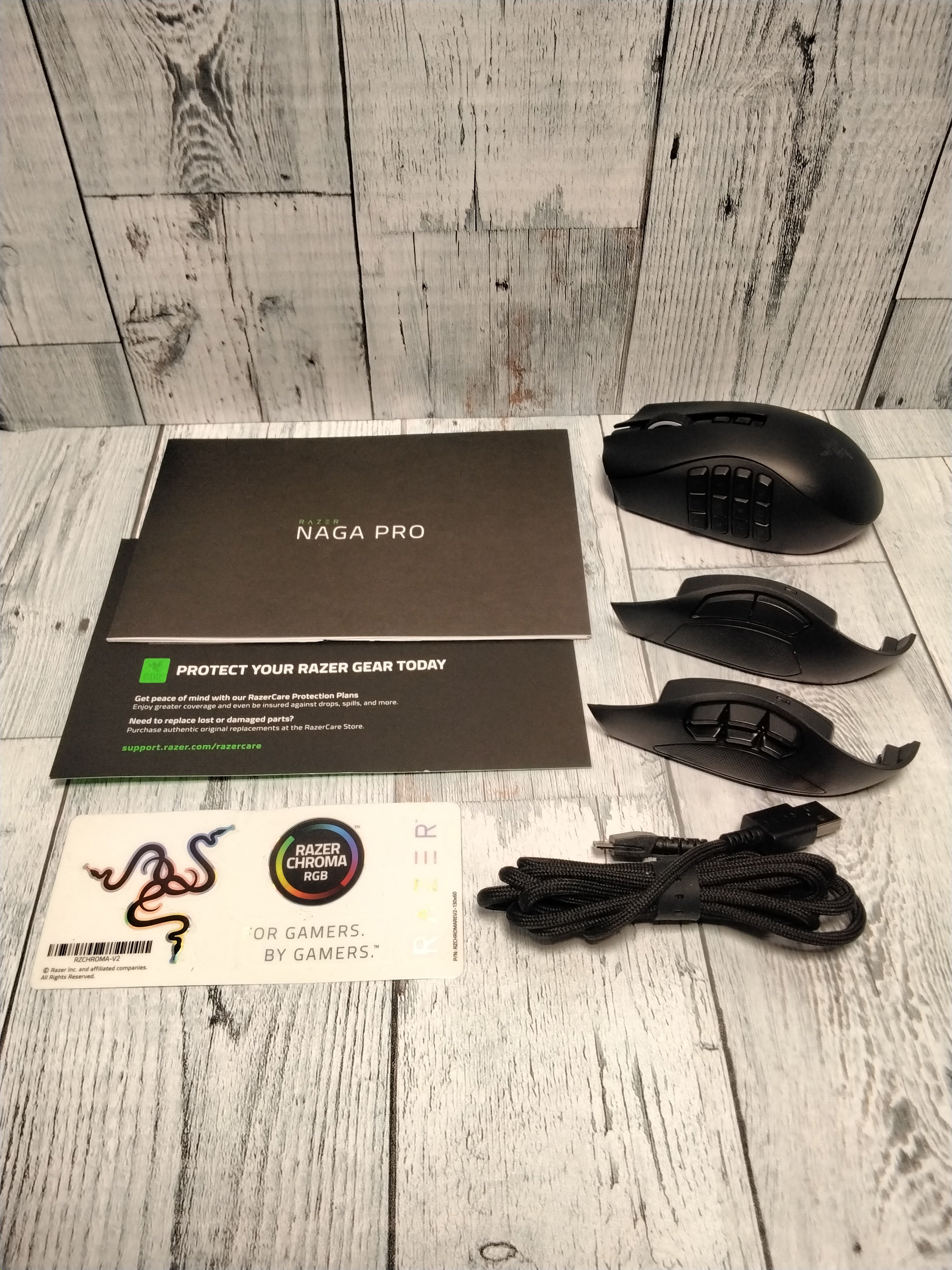 Razer Naga Pro Wireless Gaming Mouse: Interchangeable Side Plate *TESTED/WORKS* (7859580403950)