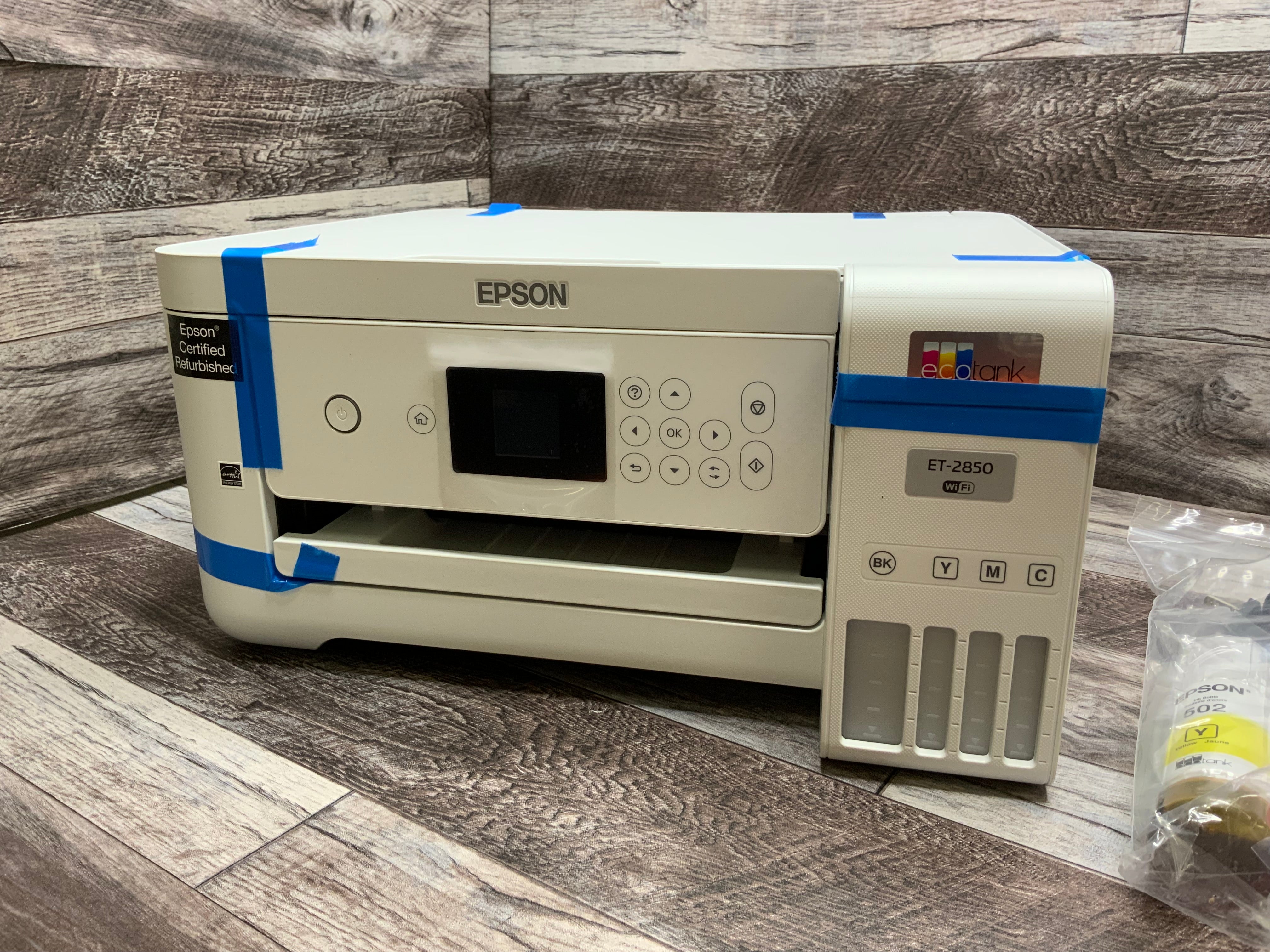 Epson EcoTank ET-2850 Wireless Color All-in-One Printer **EPSON RENEWED** (8144147710190)