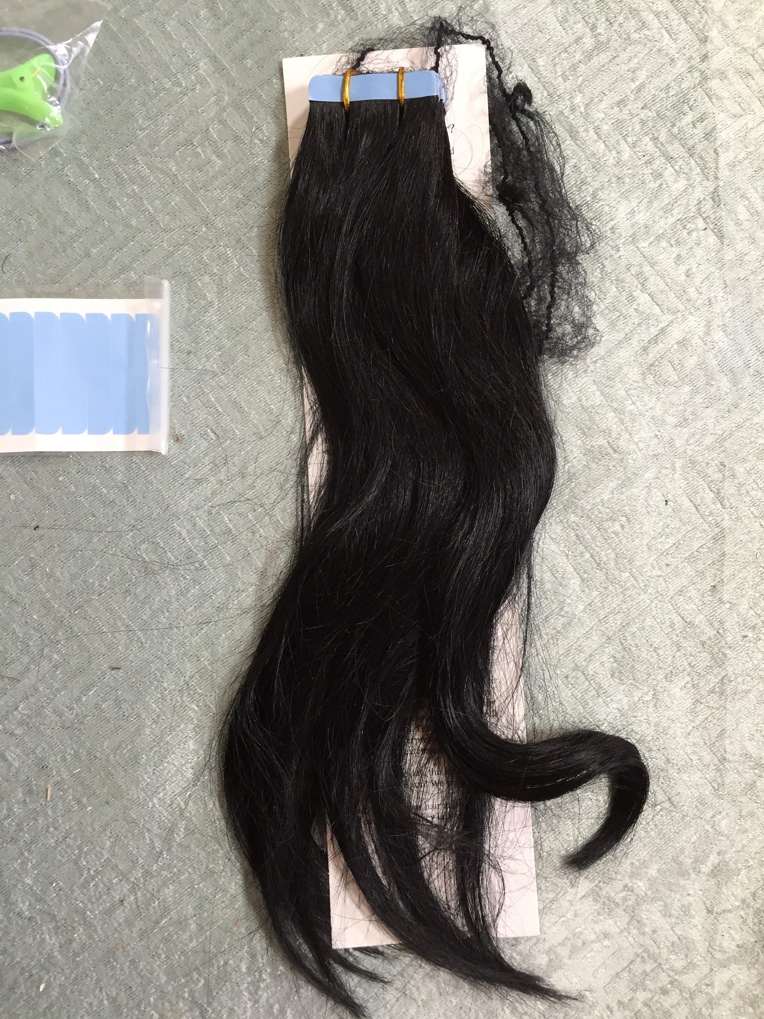 SUYYA Tape in Hair Extensions Natural Black 100% Remy Human Hair 12 Inches 20 Pcs (7607915413742)