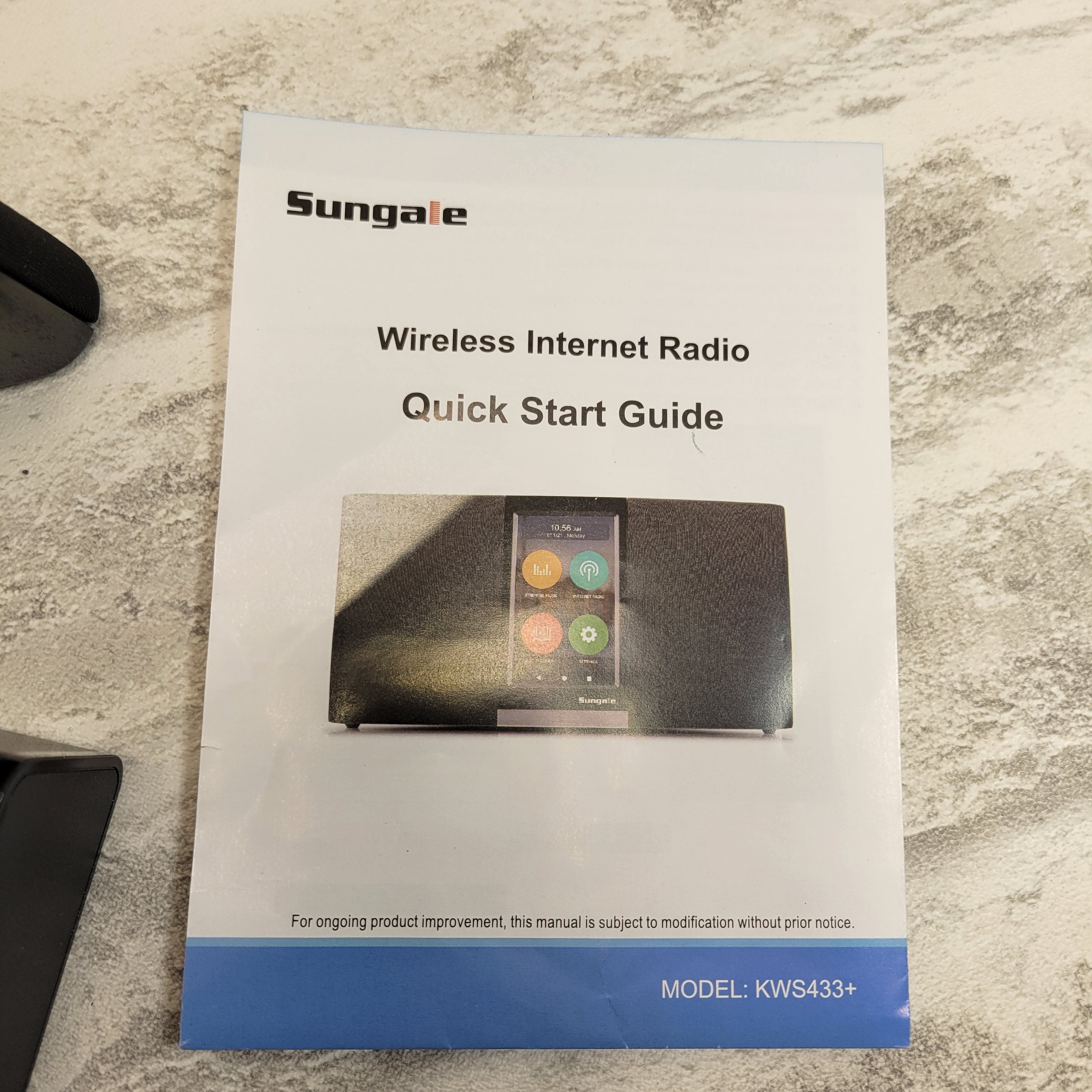 Sungale 2nd Gen WiFi Internet Radio 4.3