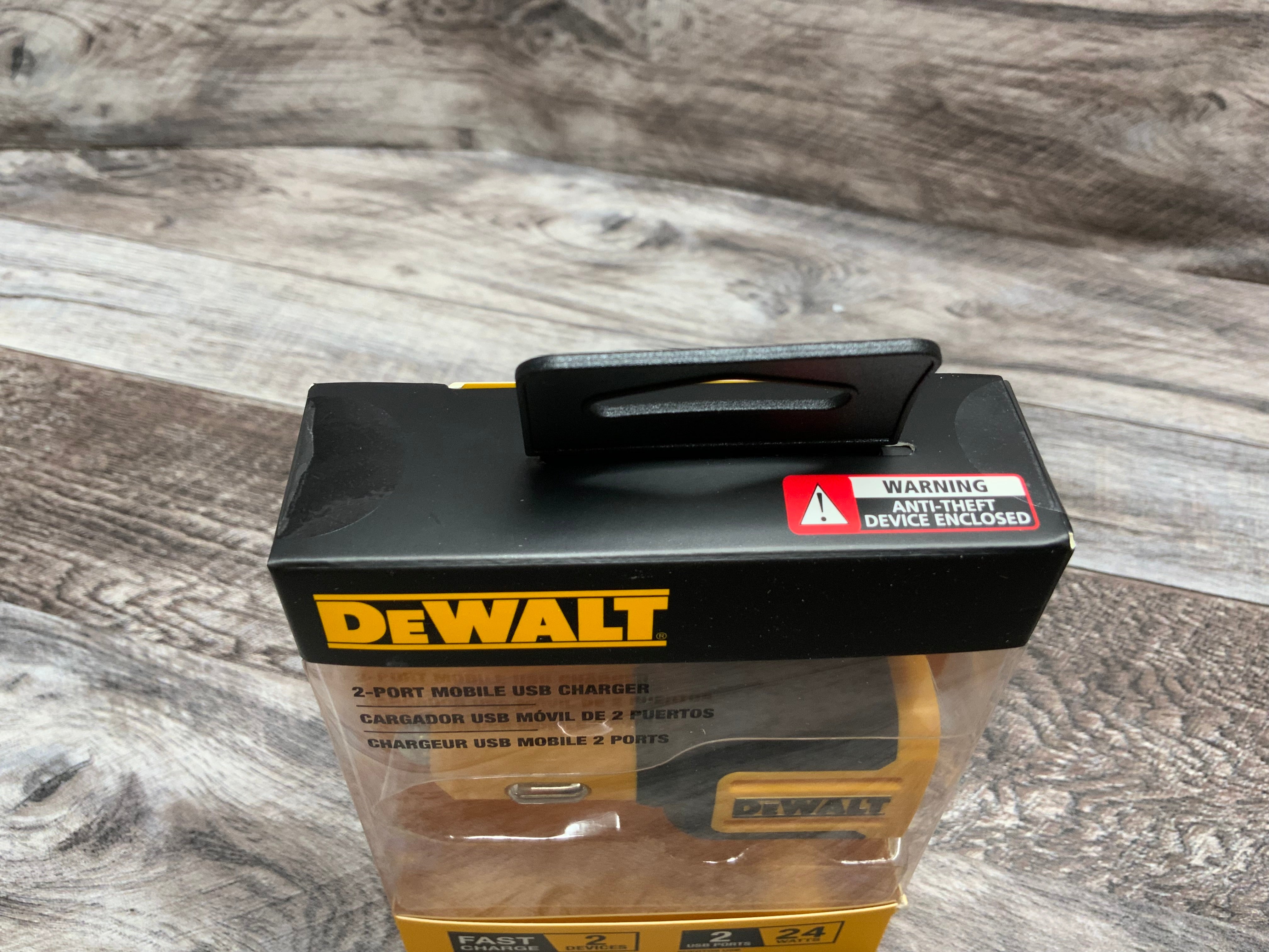 DEWALT 2-Port USB Car Charger — 24W Fast Charge Dual Port USB-A (DXMA1419008) (8171747770606)